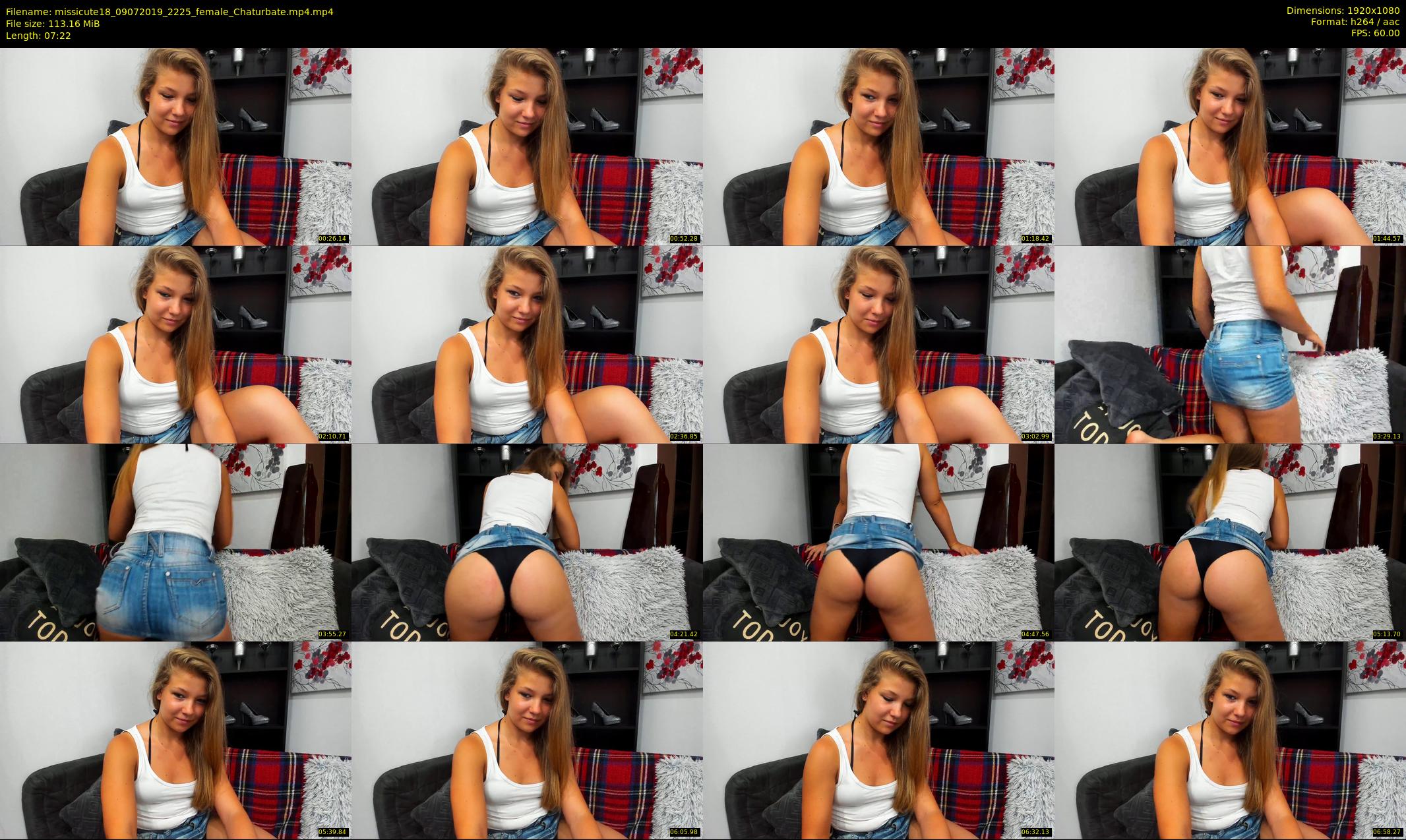 missicute18 — 8 minute Chaturbate female cam show recording, 1080p, Jul 9, 2019