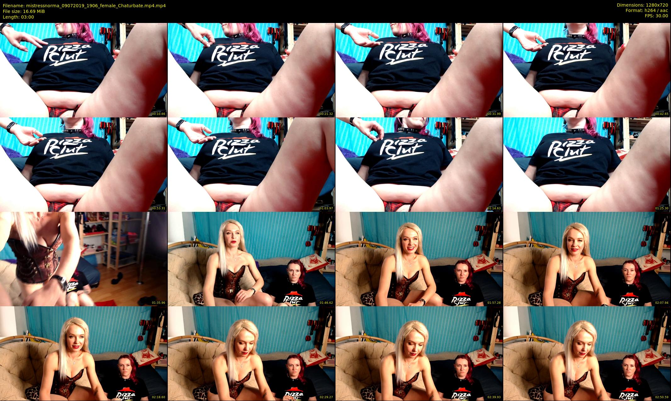 mistressnorma — 3 minute Chaturbate female cam show recording, 720p, Jul 9, 2019