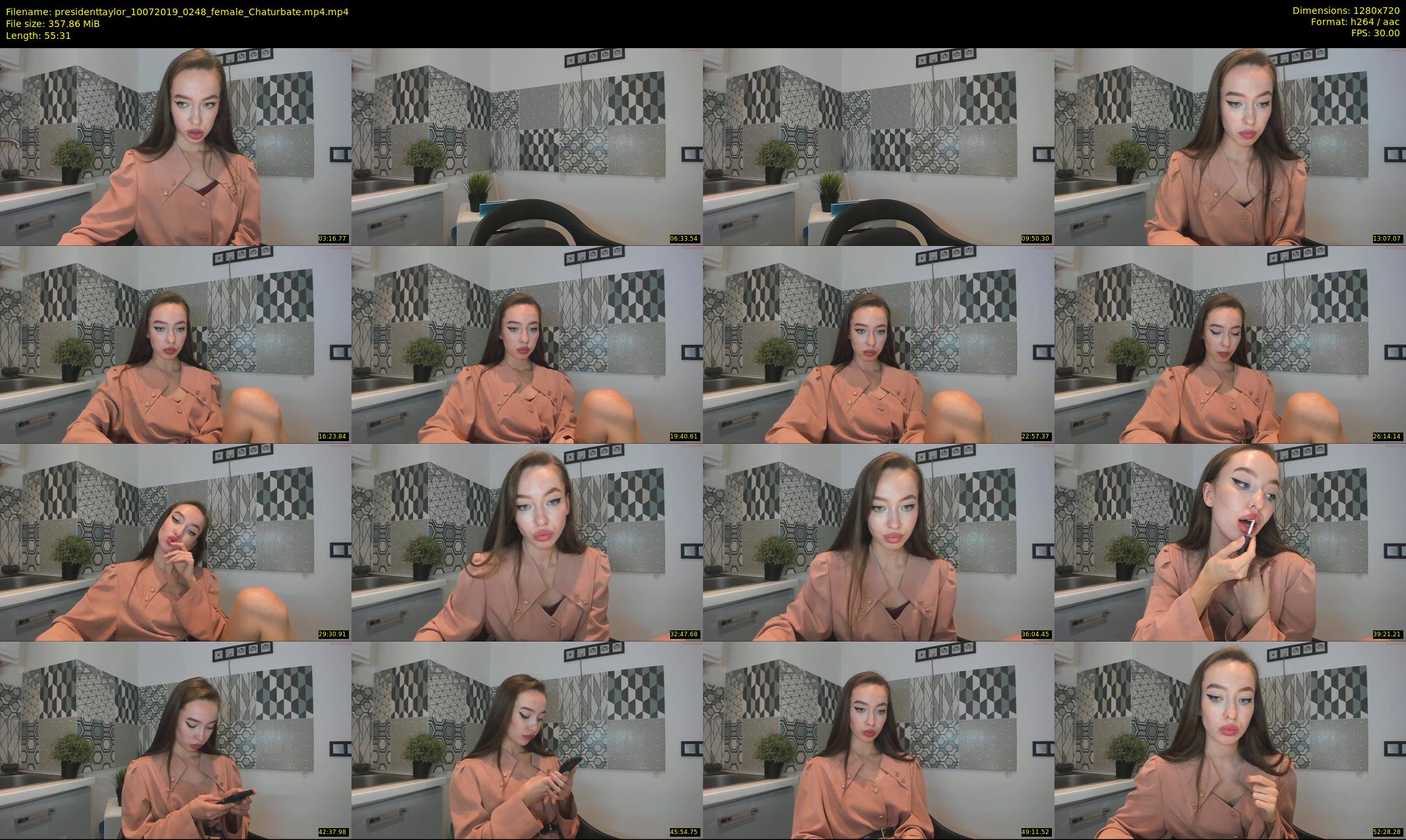 presidenttaylor — 56 minute Chaturbate female cam show recording, 720p, Jul 10, 2019