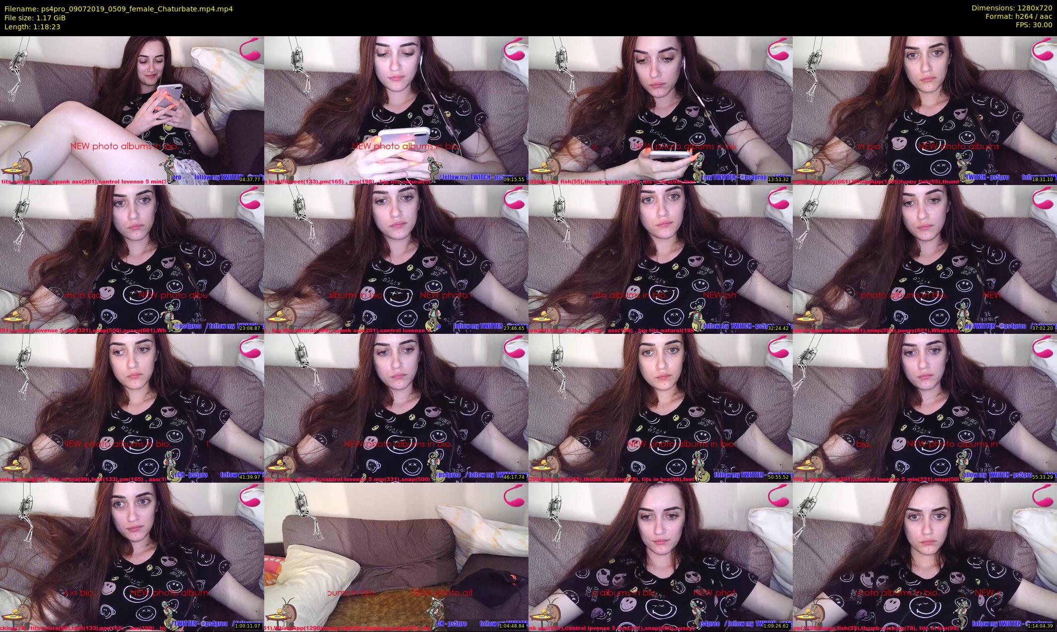 ps4pro — 79 minute Chaturbate female cam show recording, 720p, Jul 9, 2019