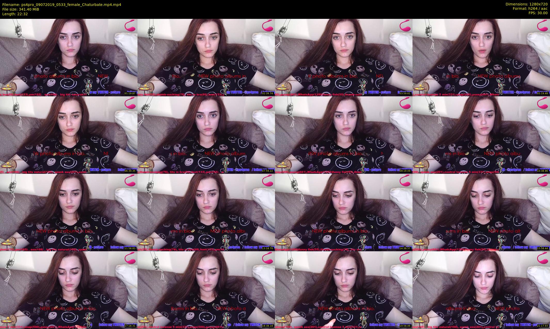 ps4pro — 23 minute Chaturbate female cam show recording, 720p, Jul 9, 2019