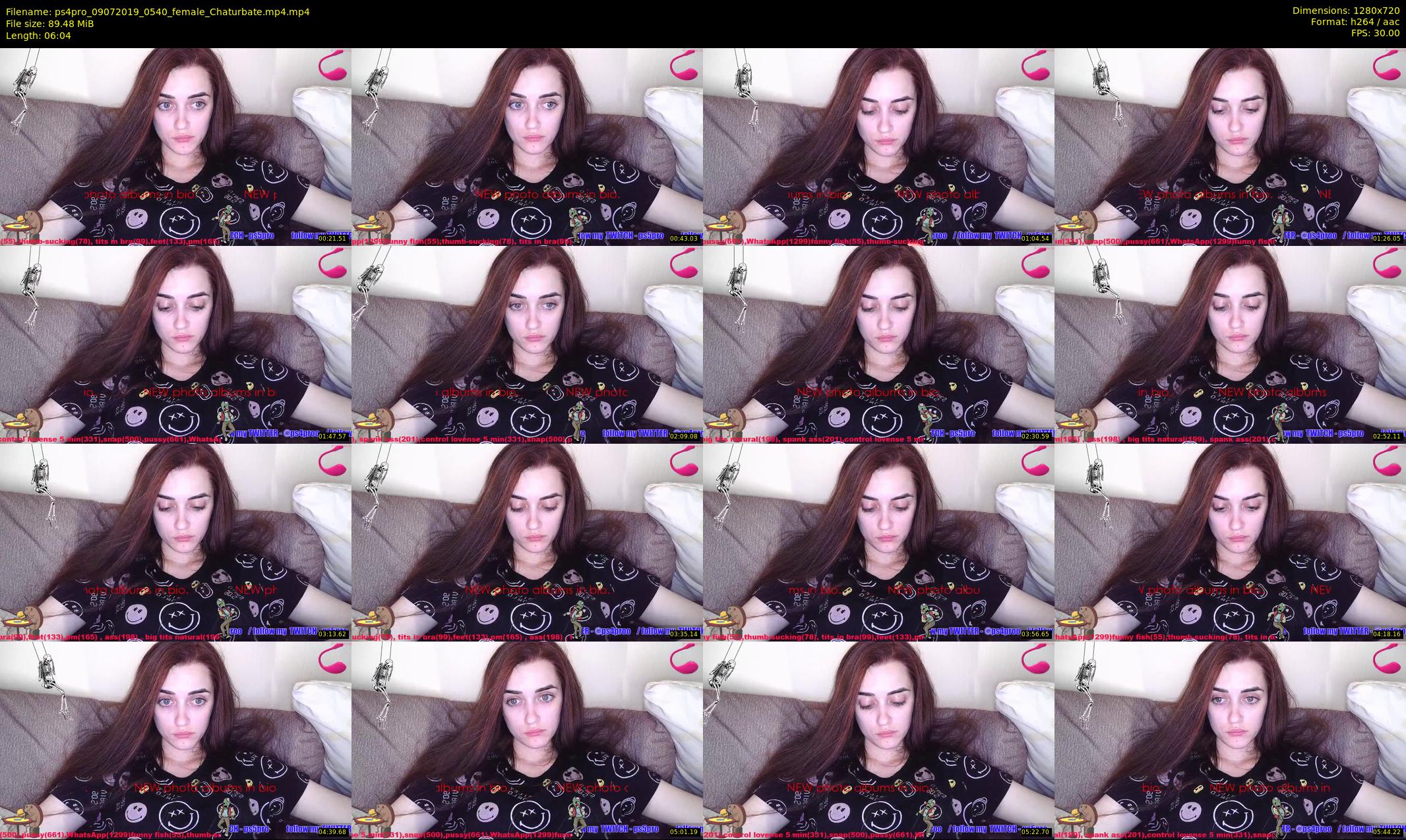 ps4pro — 7 minute Chaturbate female cam show recording, 720p, Jul 9, 2019