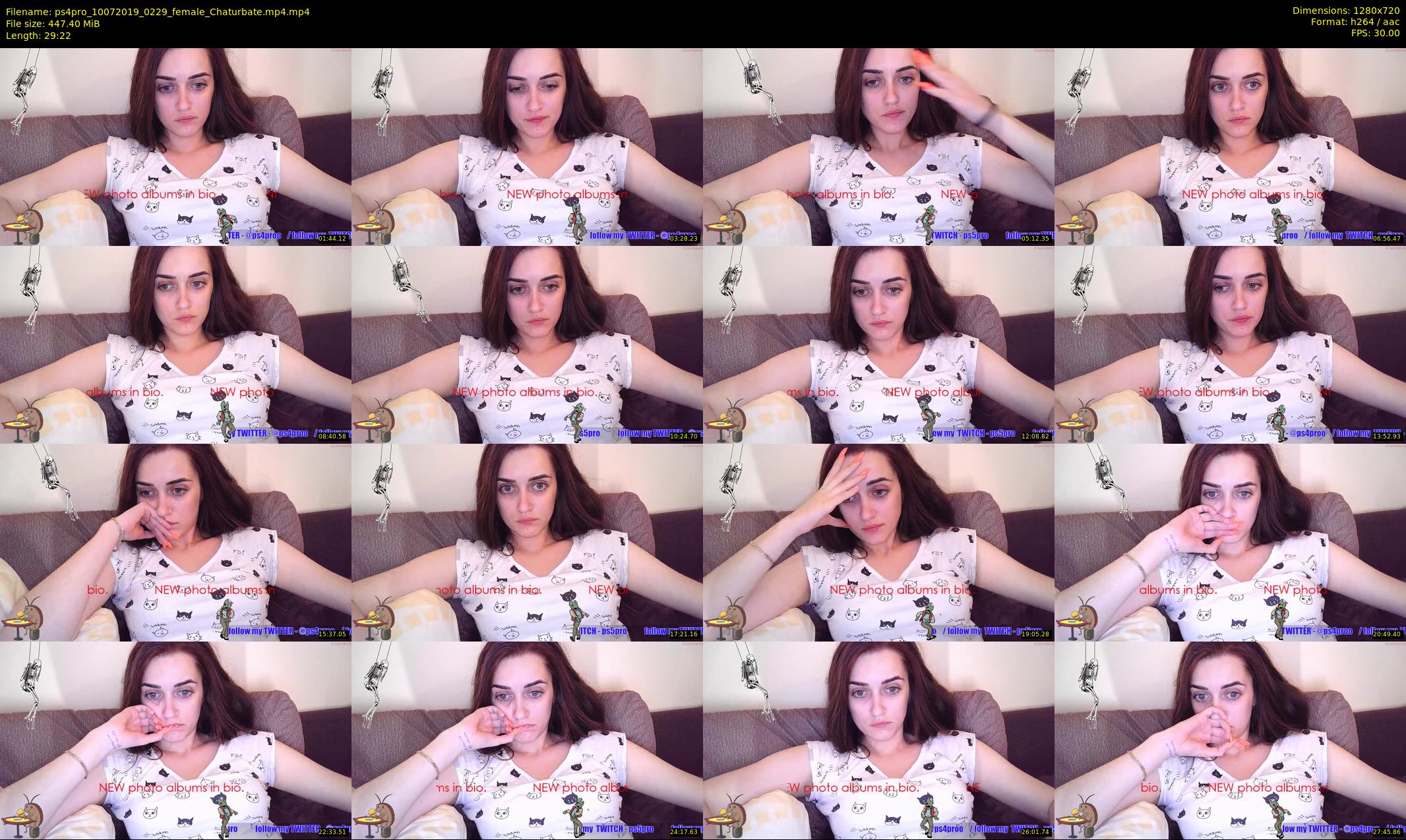 ps4pro — 30 minute Chaturbate female cam show recording, 720p, Jul 10, 2019