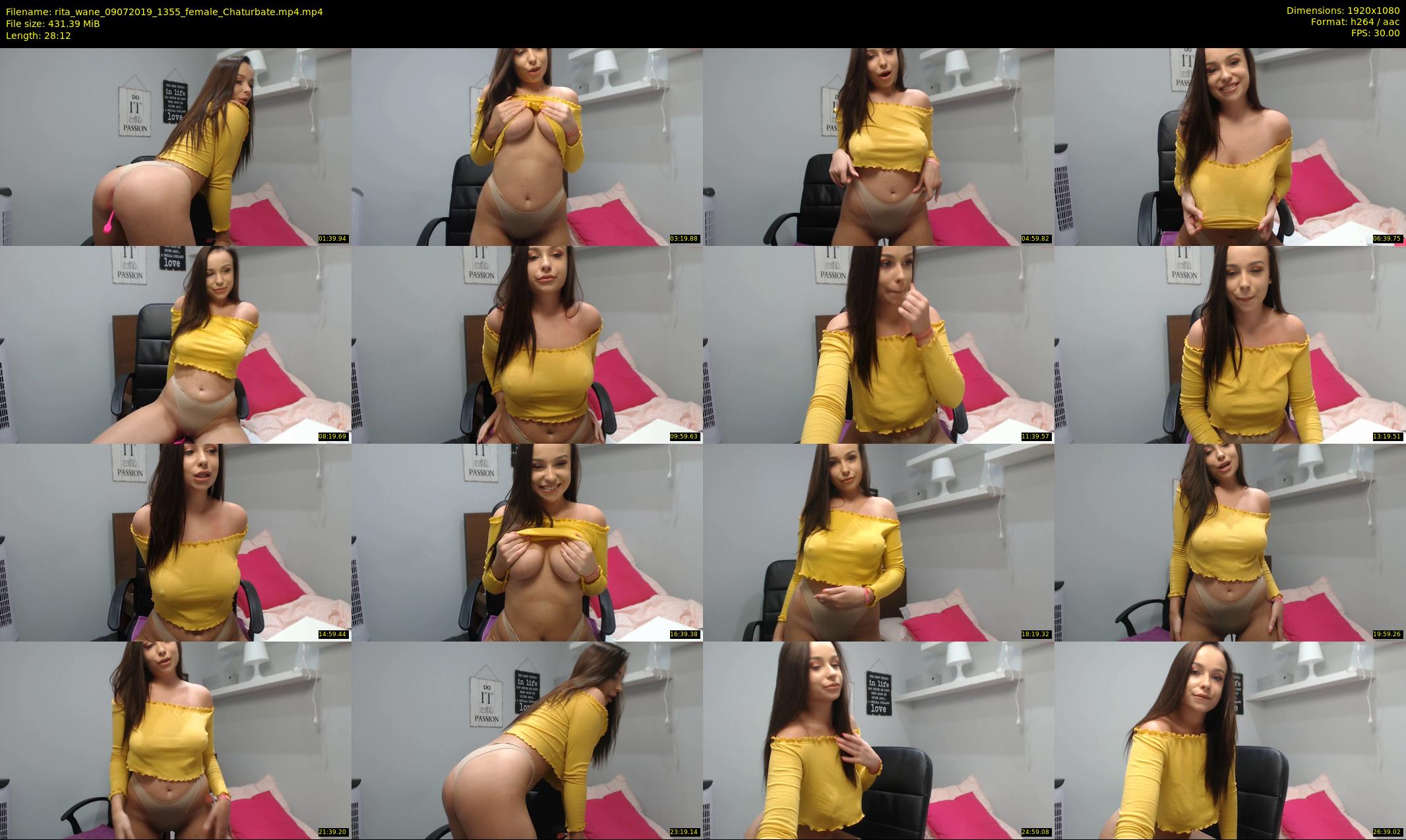 rita_wane — 29 minute Chaturbate female cam show recording, 1080p, Jul 9, 2019