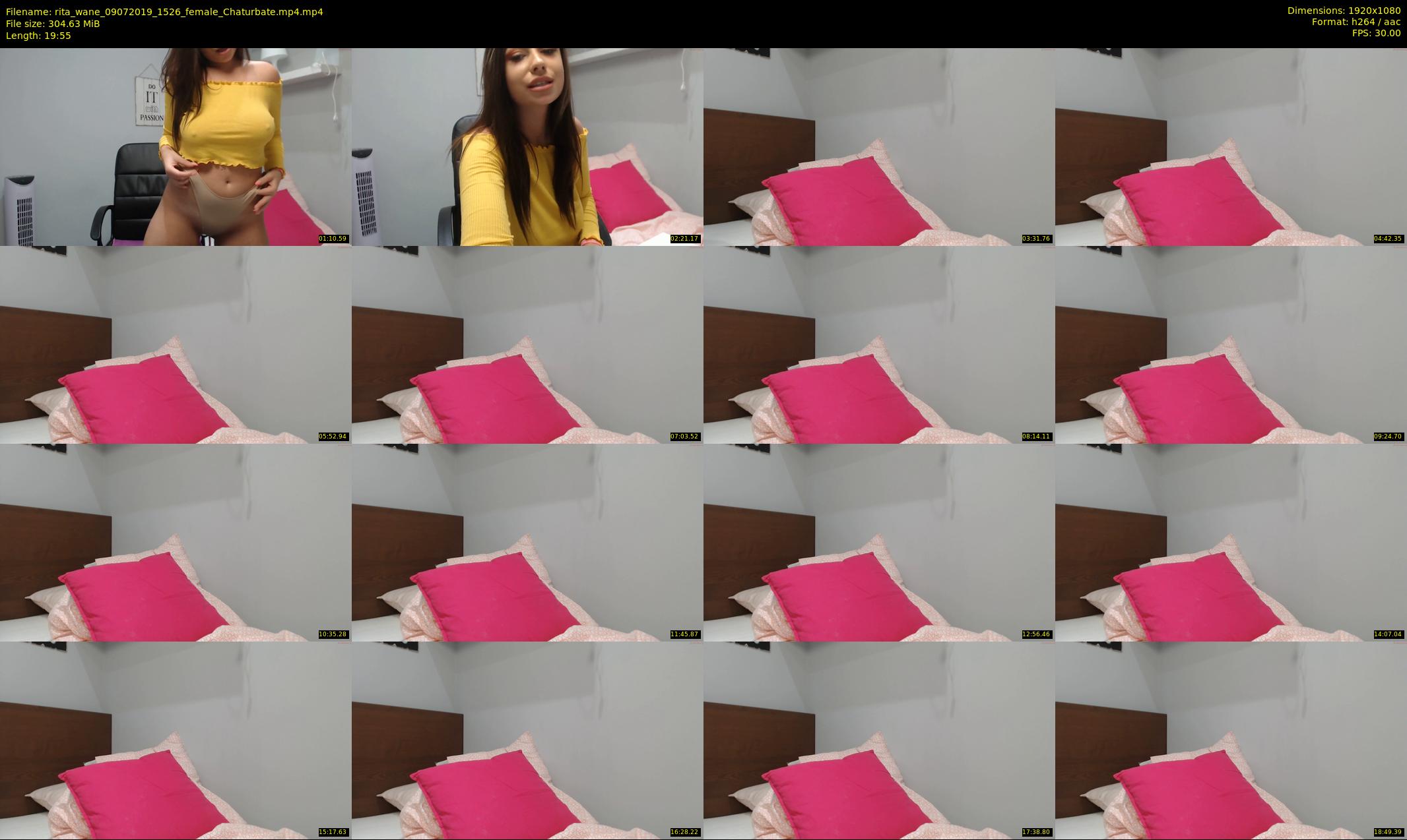 rita_wane — 20 minute Chaturbate female cam show recording, 1080p, Jul 9, 2019
