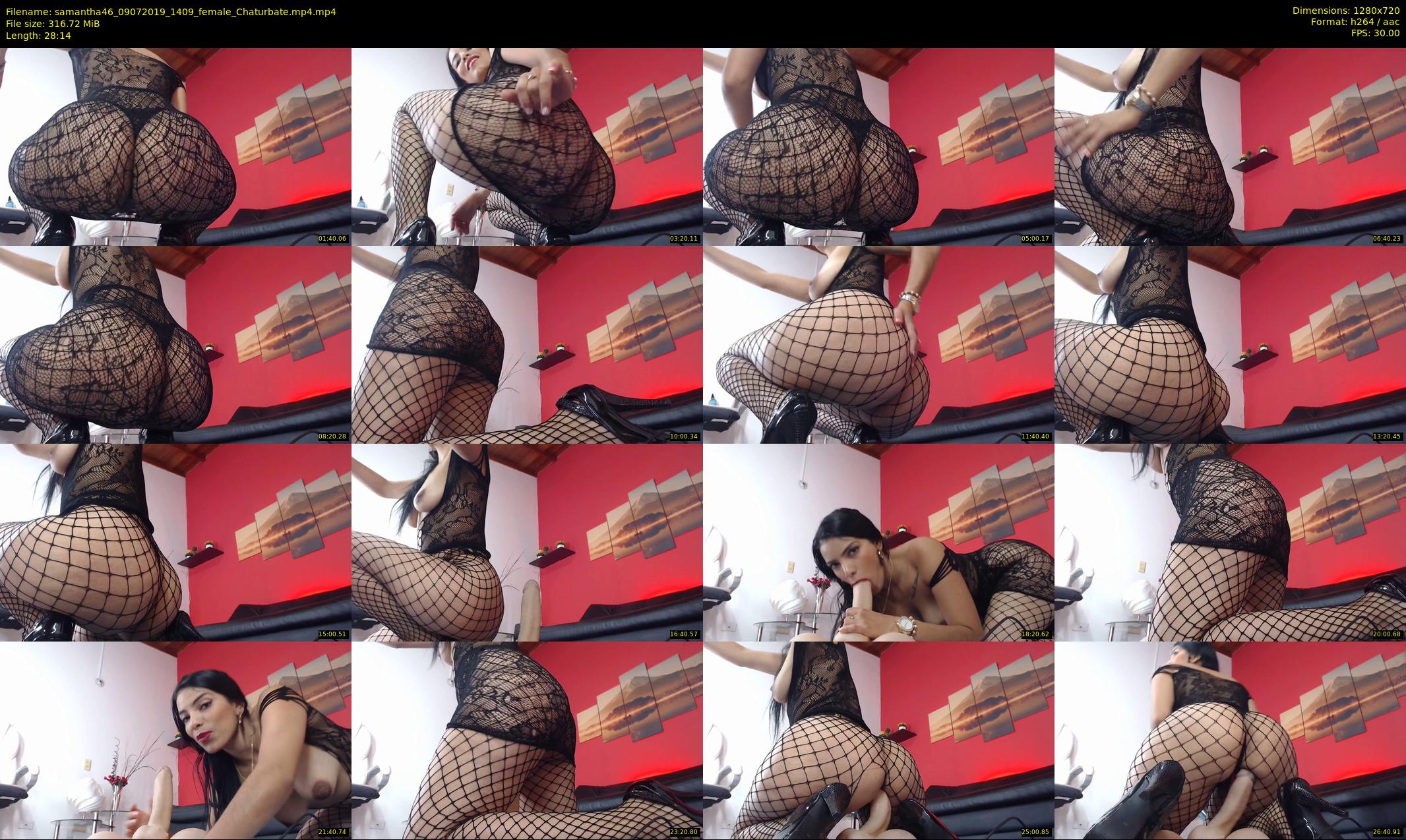 samantha46 — 29 minute Chaturbate female cam show recording, 720p, Jul 9, 2019