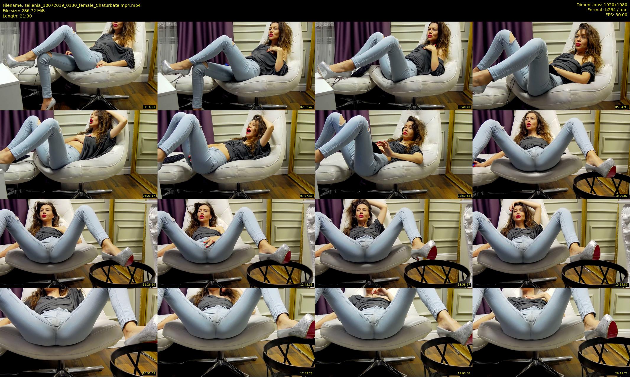 sellenia — 22 minute Chaturbate female cam show recording, 1080p, Jul 10, 2019