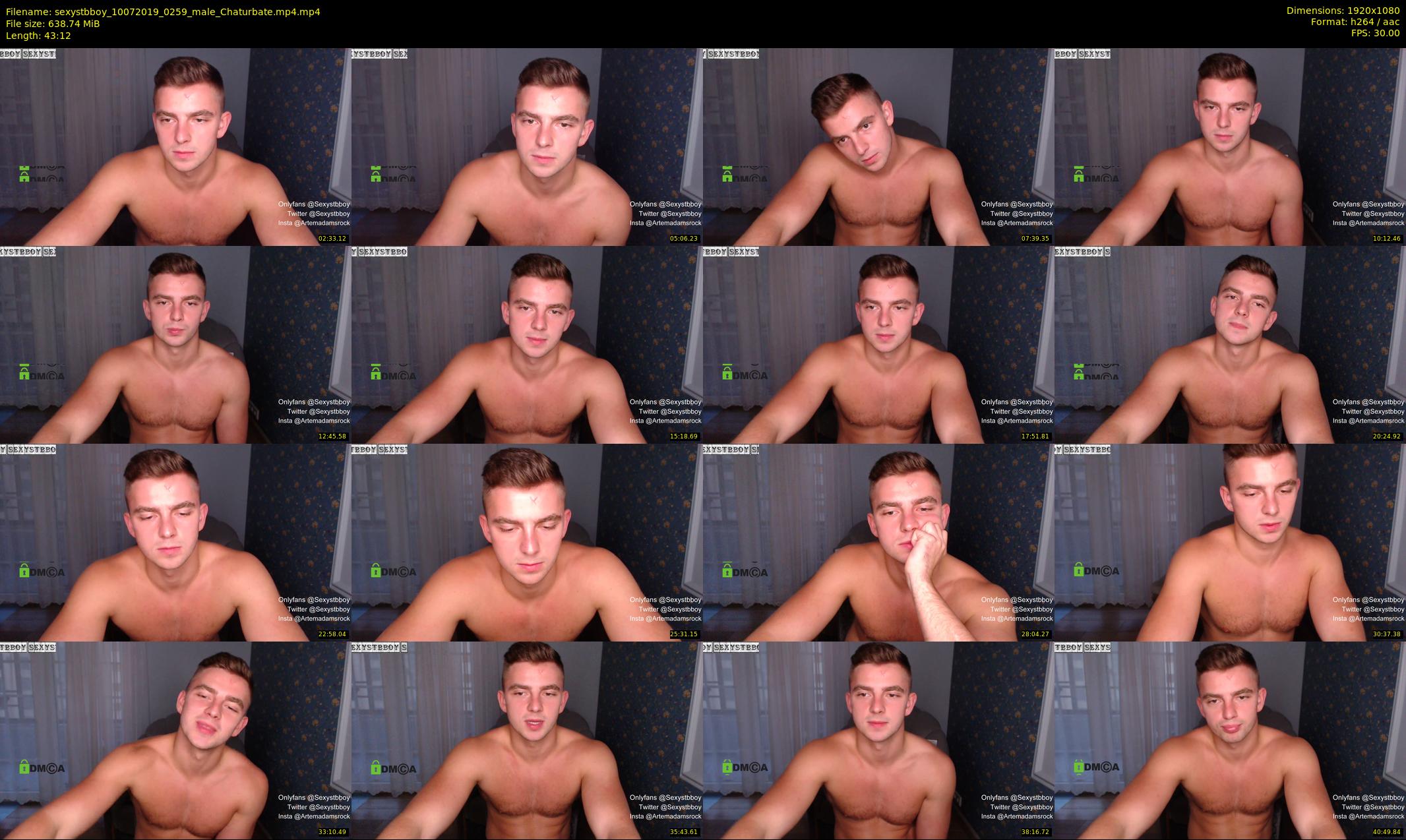 sexystbboy — 44 minute Chaturbate male cam show recording, 1080p, Jul 10, 2019