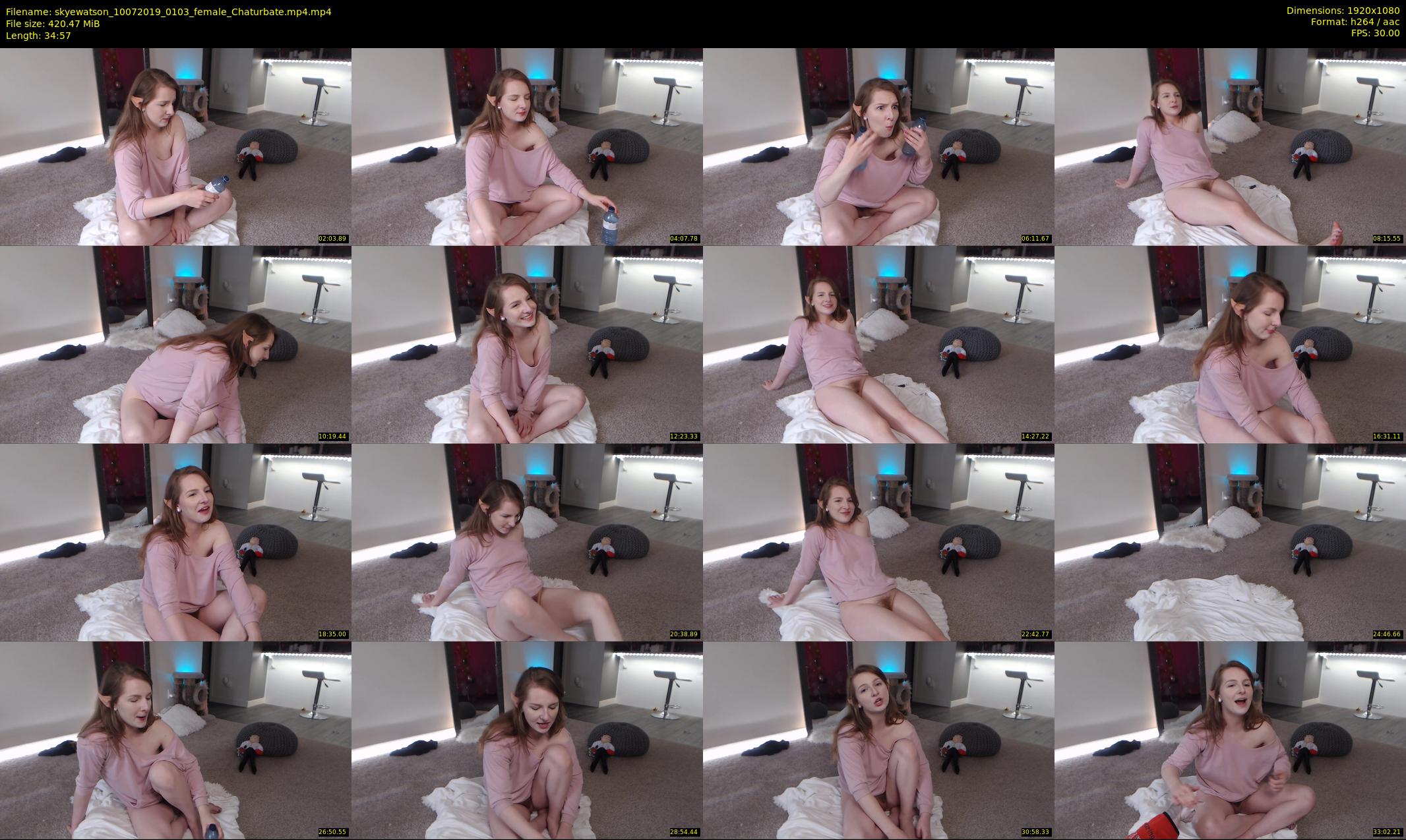 skyewatson — 35 minute Chaturbate female cam show recording, 1080p, Jul 10, 2019