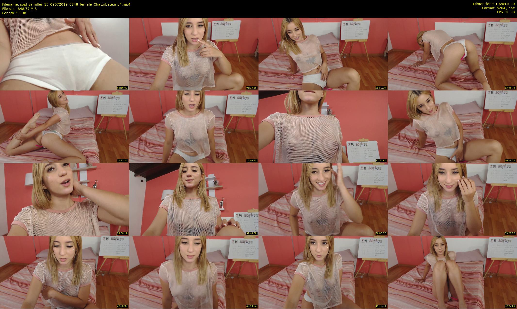 sophyamiller_15 — 56 minute Chaturbate female cam show recording, 1080p, Jul 9, 2019