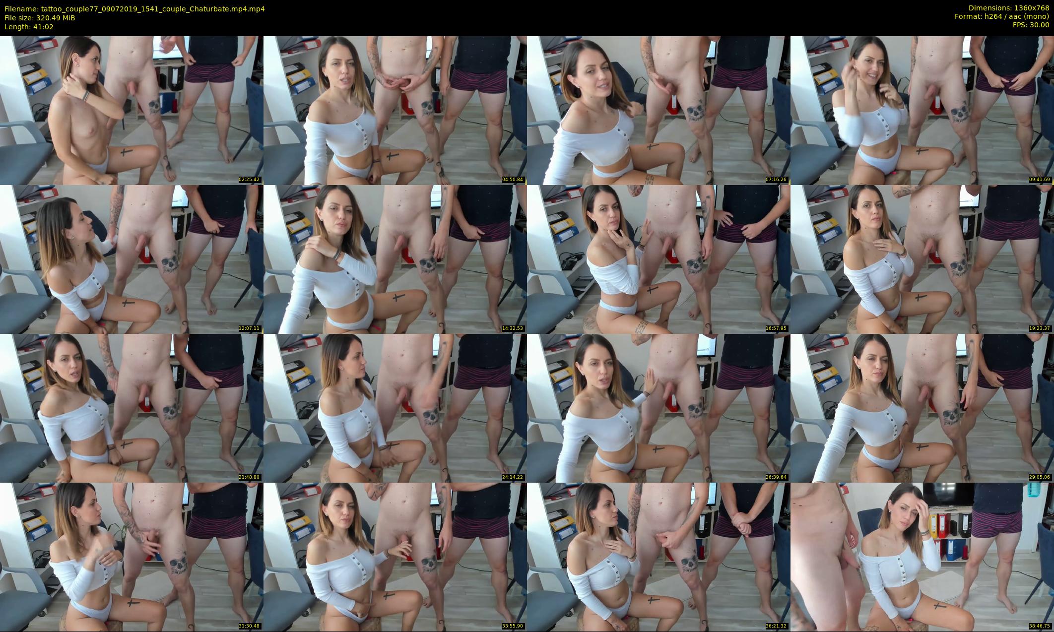 tattoo_couple77 — 42 minute Chaturbate couple cam show recording, 720p, Jul 9, 2019