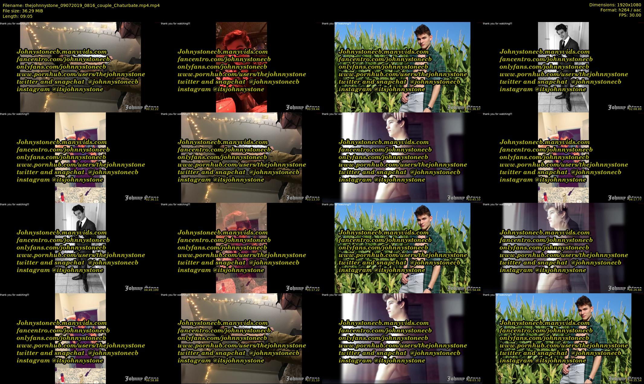thejohnnystone — 10 minute Chaturbate male cam show recording, 1080p, Jul 9, 2019
