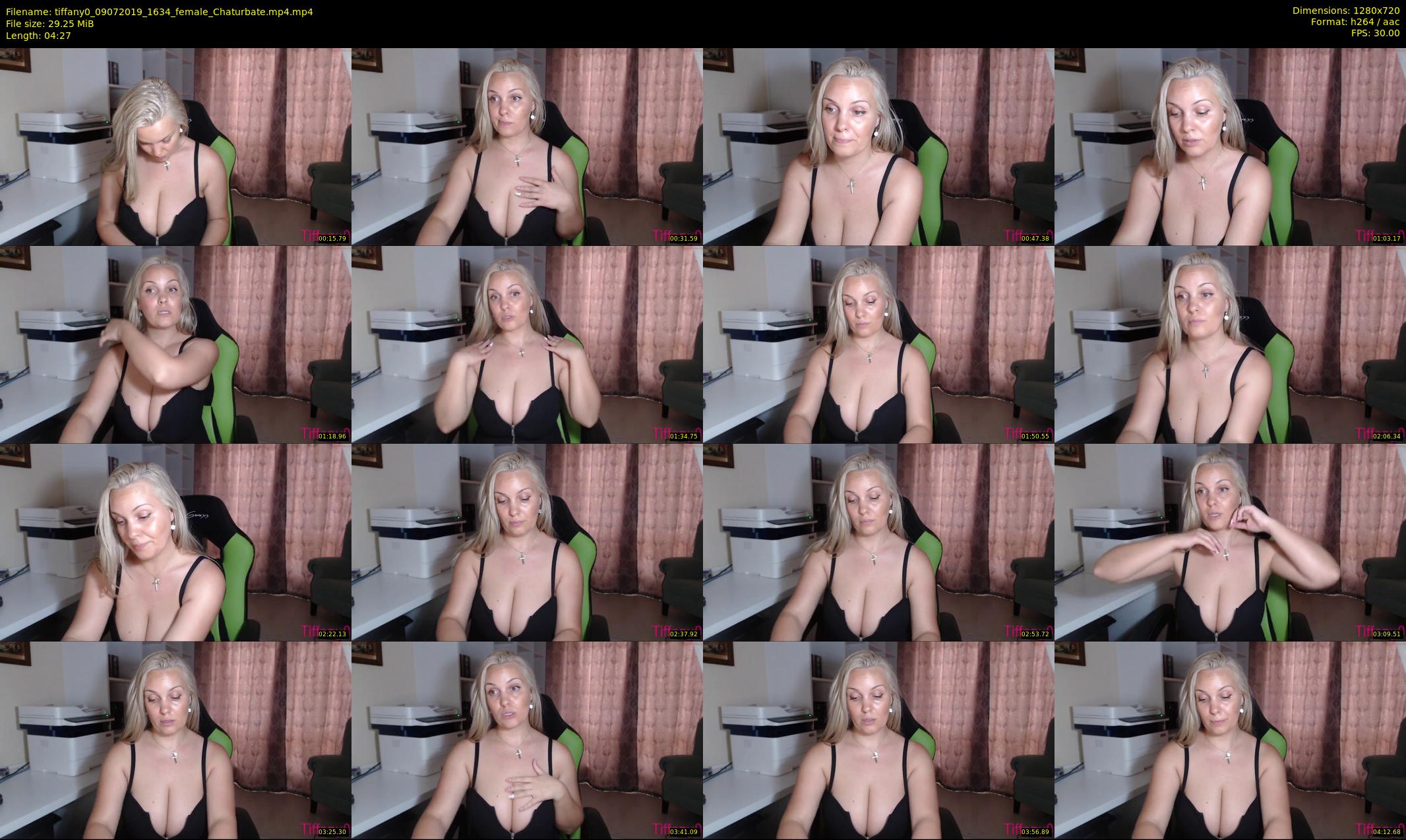 tiffany0 — 5 minute Chaturbate female cam show recording, 720p, Jul 9, 2019