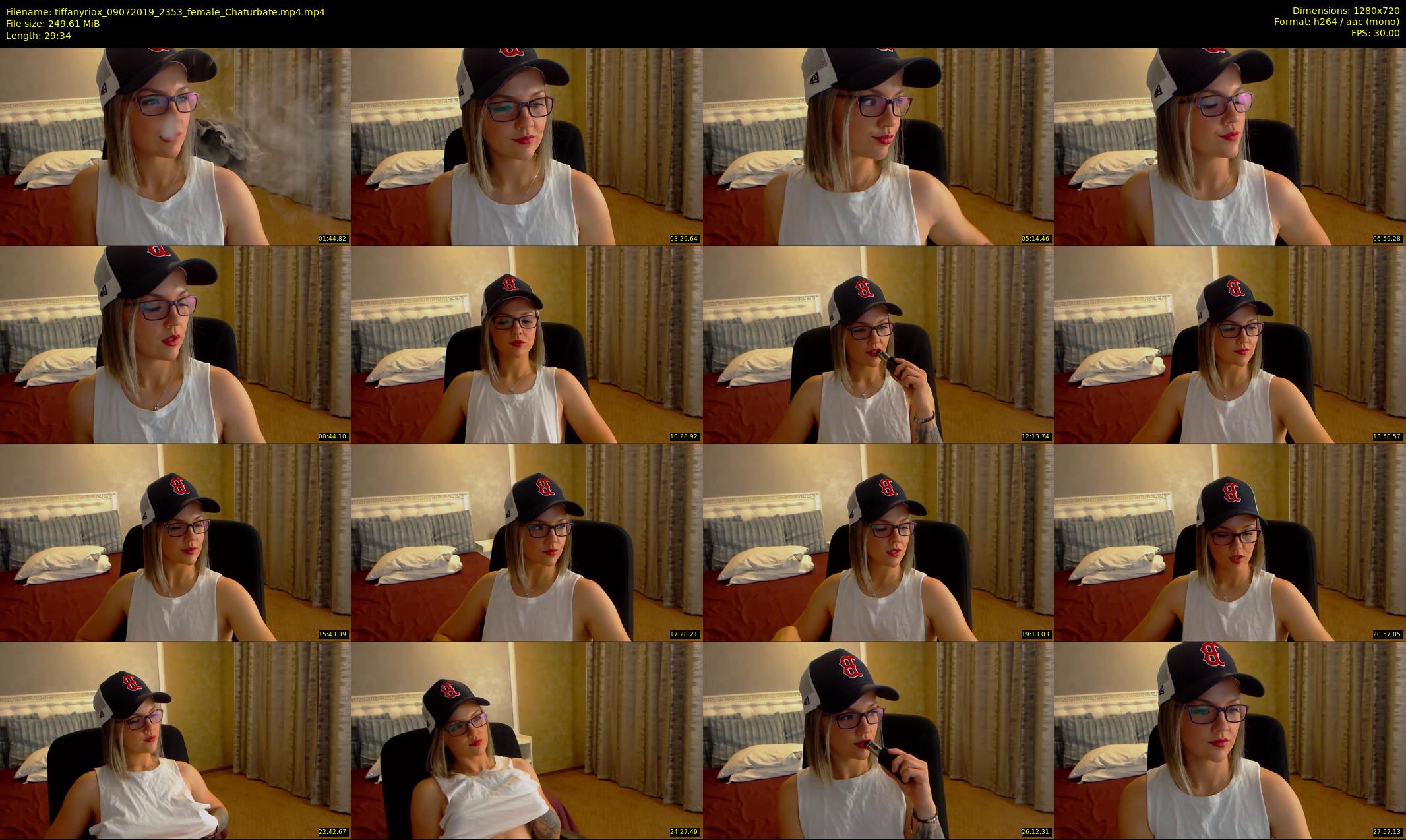 tiffanyriox — 30 minute Chaturbate female cam show recording, 720p, Jul 9, 2019