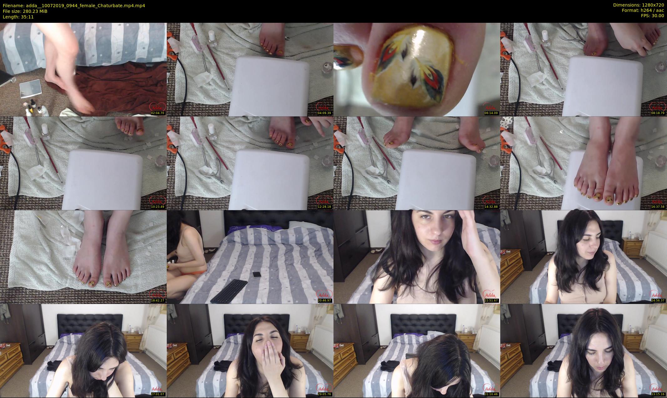 adda_ — 36 minute Chaturbate female cam show recording, 720p, Jul 10, 2019