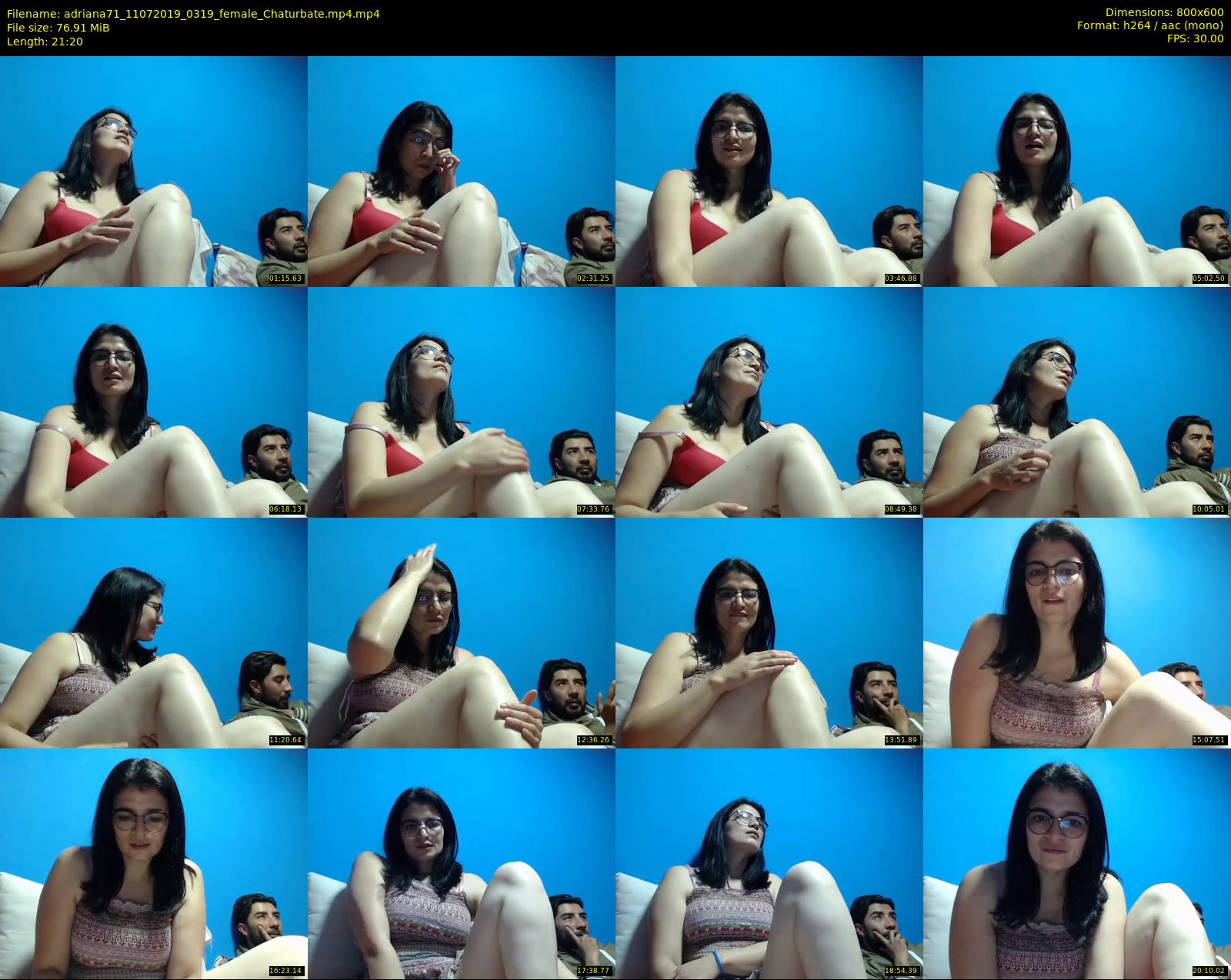 adriana71 — 22 minute Chaturbate couple cam show recording, 480p, Jul 11, 2019