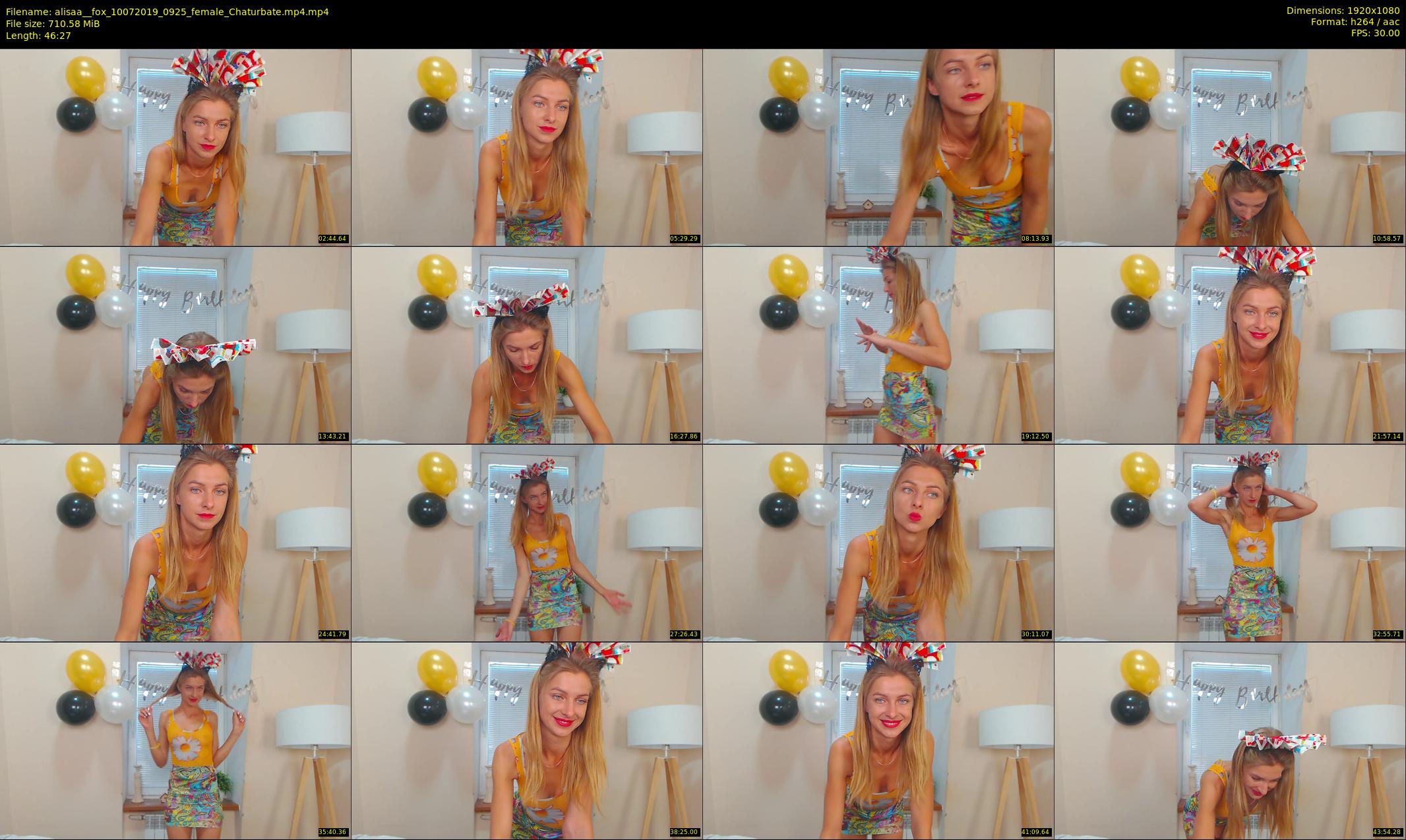 alisaa__fox — 47 minute Chaturbate female cam show recording, 1080p, Jul 10, 2019