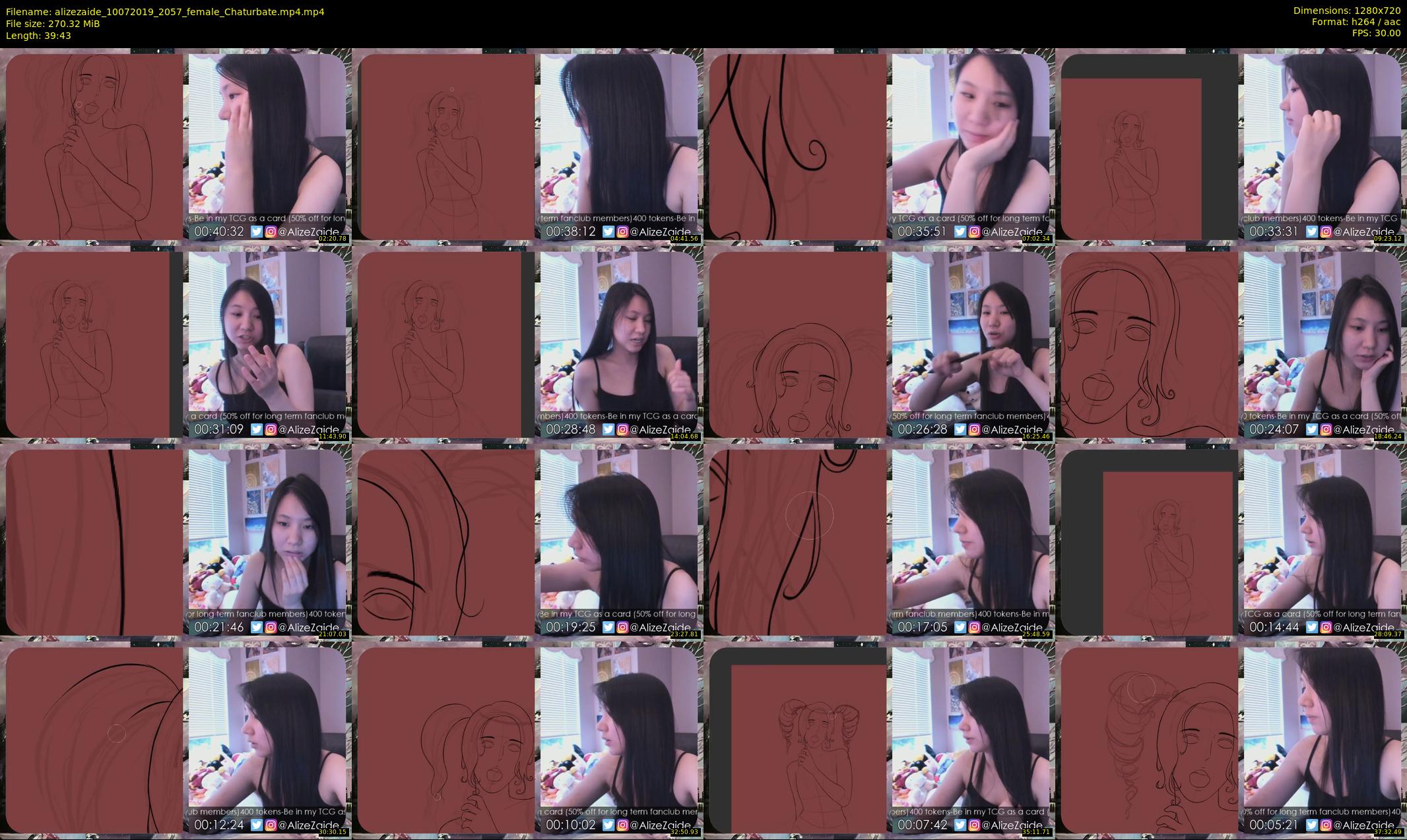 alizezaide — 40 minute Chaturbate female cam show recording, 720p, Jul 10, 2019