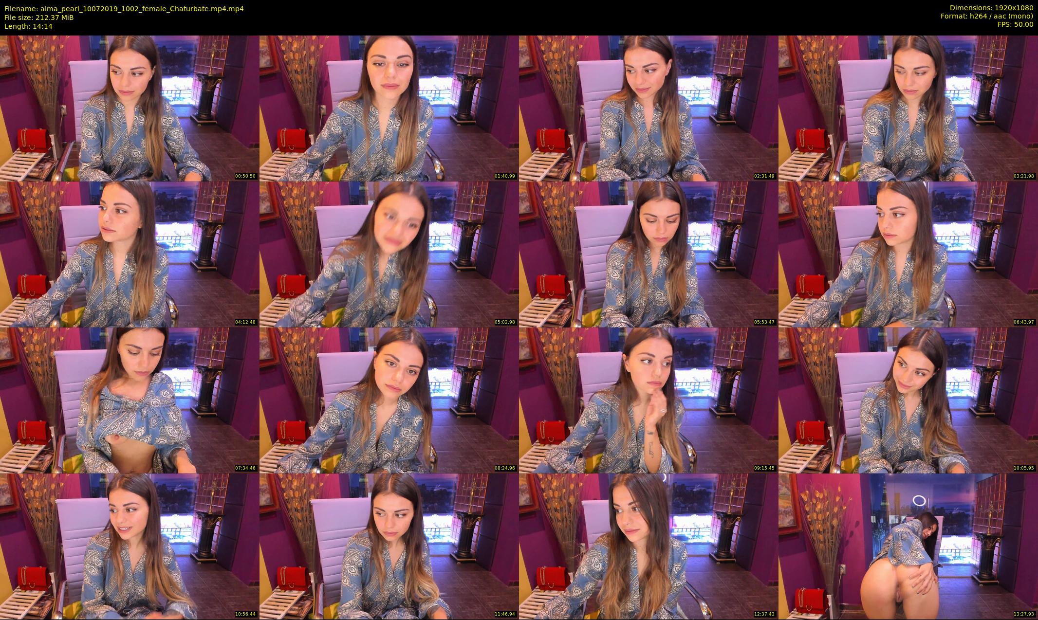 alma_pearl — 15 minute Chaturbate female cam show recording, 1080p, Jul 10, 2019
