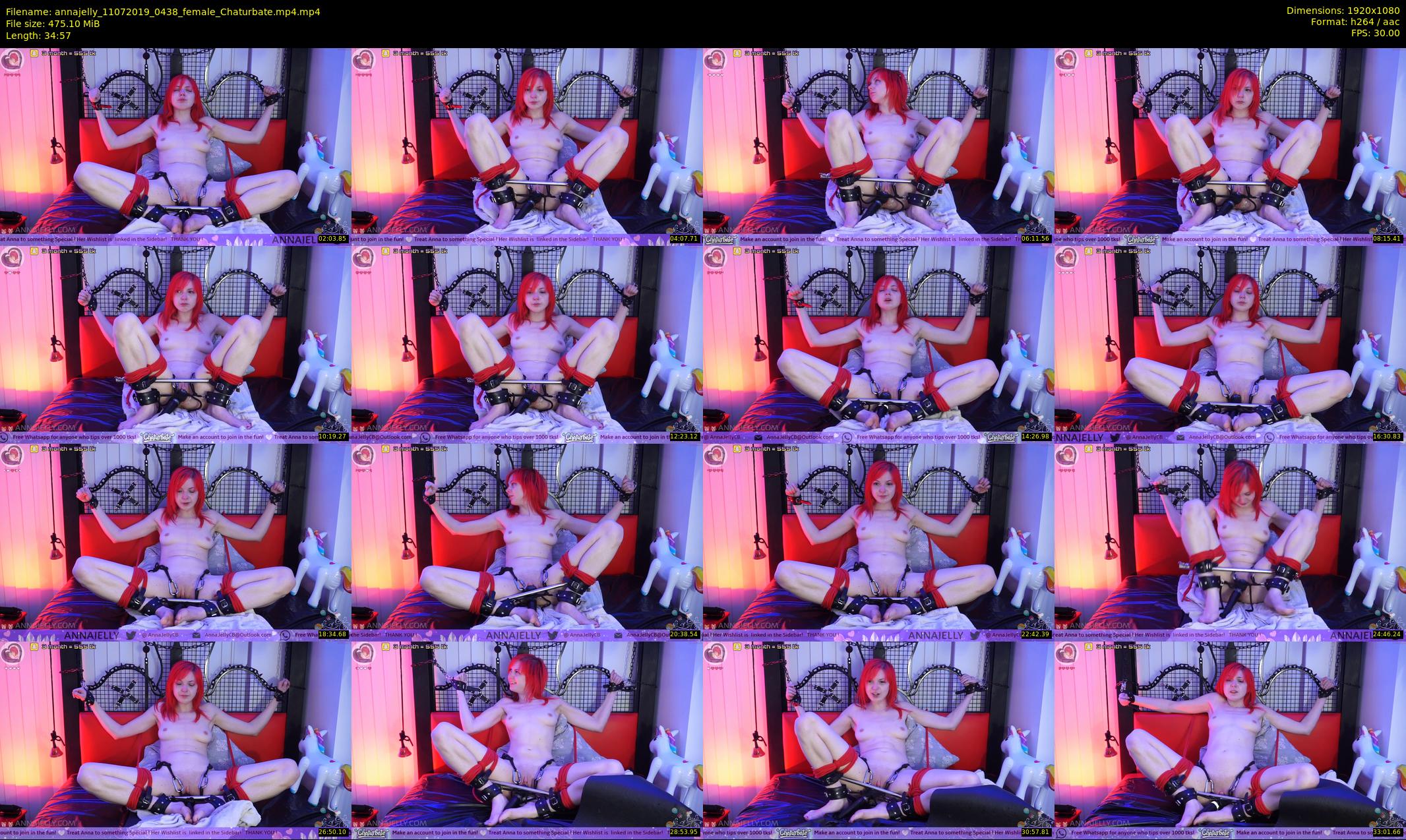 annajelly — 35 minute Chaturbate couple cam show recording, 1080p, Jul 11, 2019