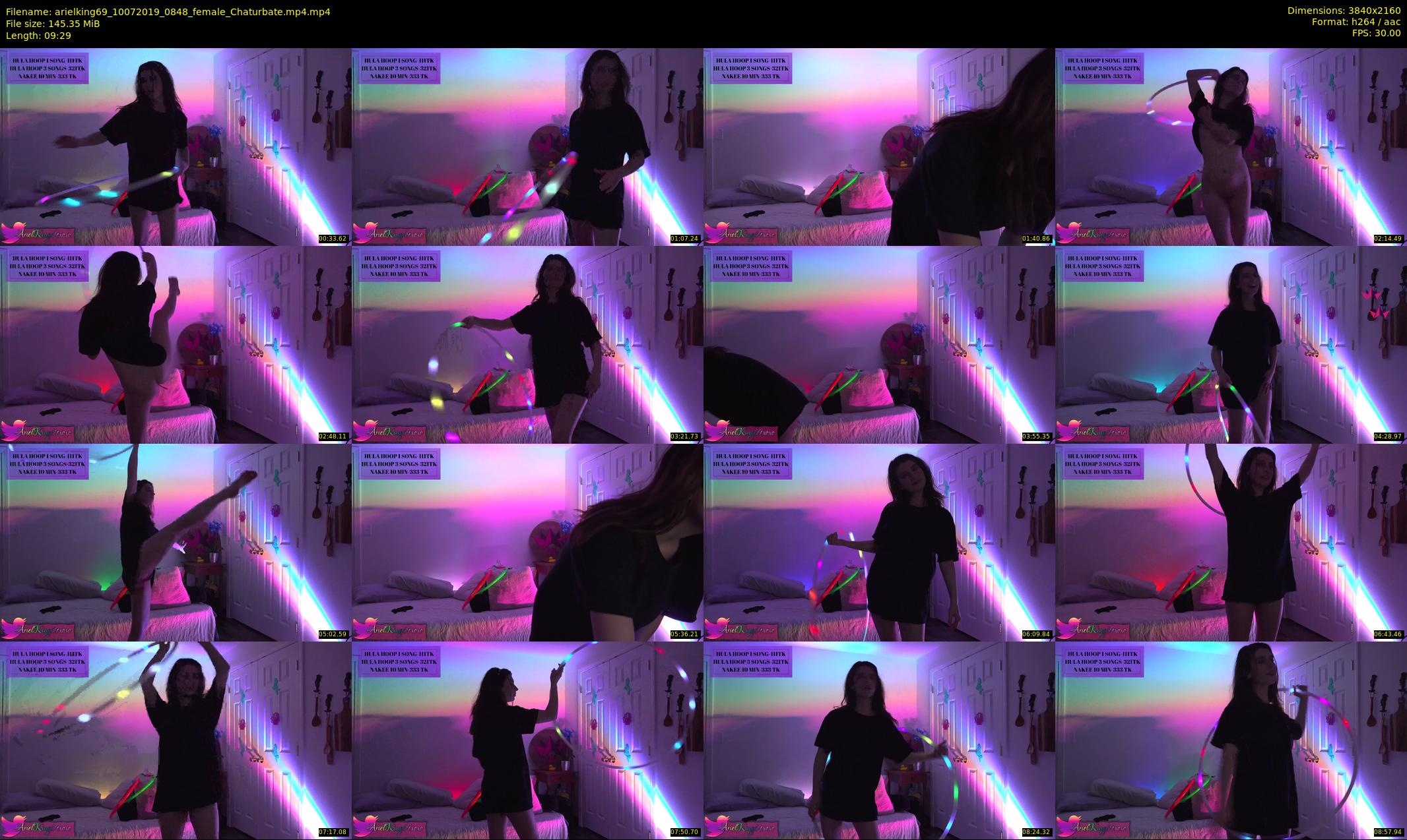 arielking69 — 10 minute Chaturbate female cam show recording, 4K, Jul 10, 2019