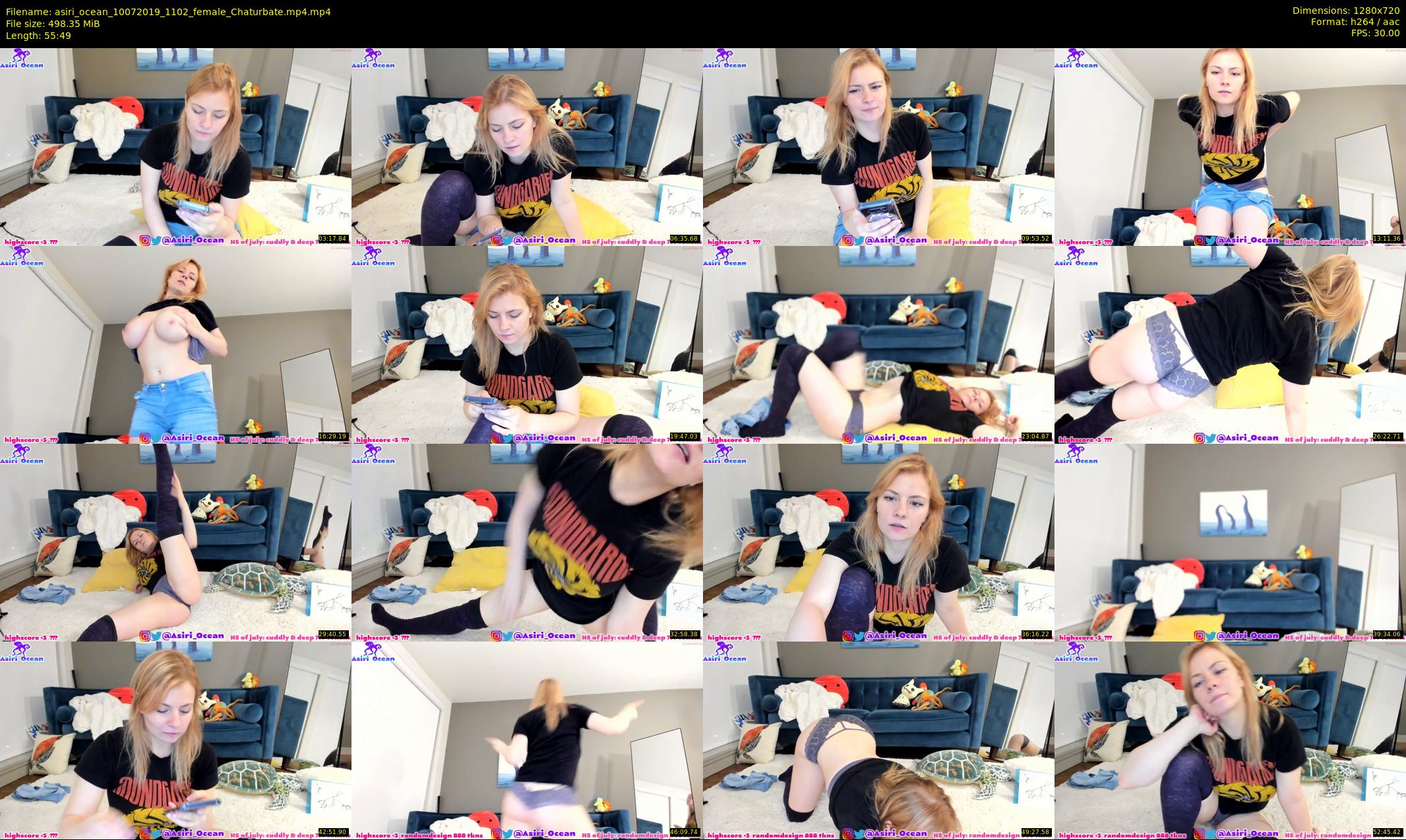 asiri_ocean — 56 minute Chaturbate female cam show recording, 720p, Jul 10, 2019