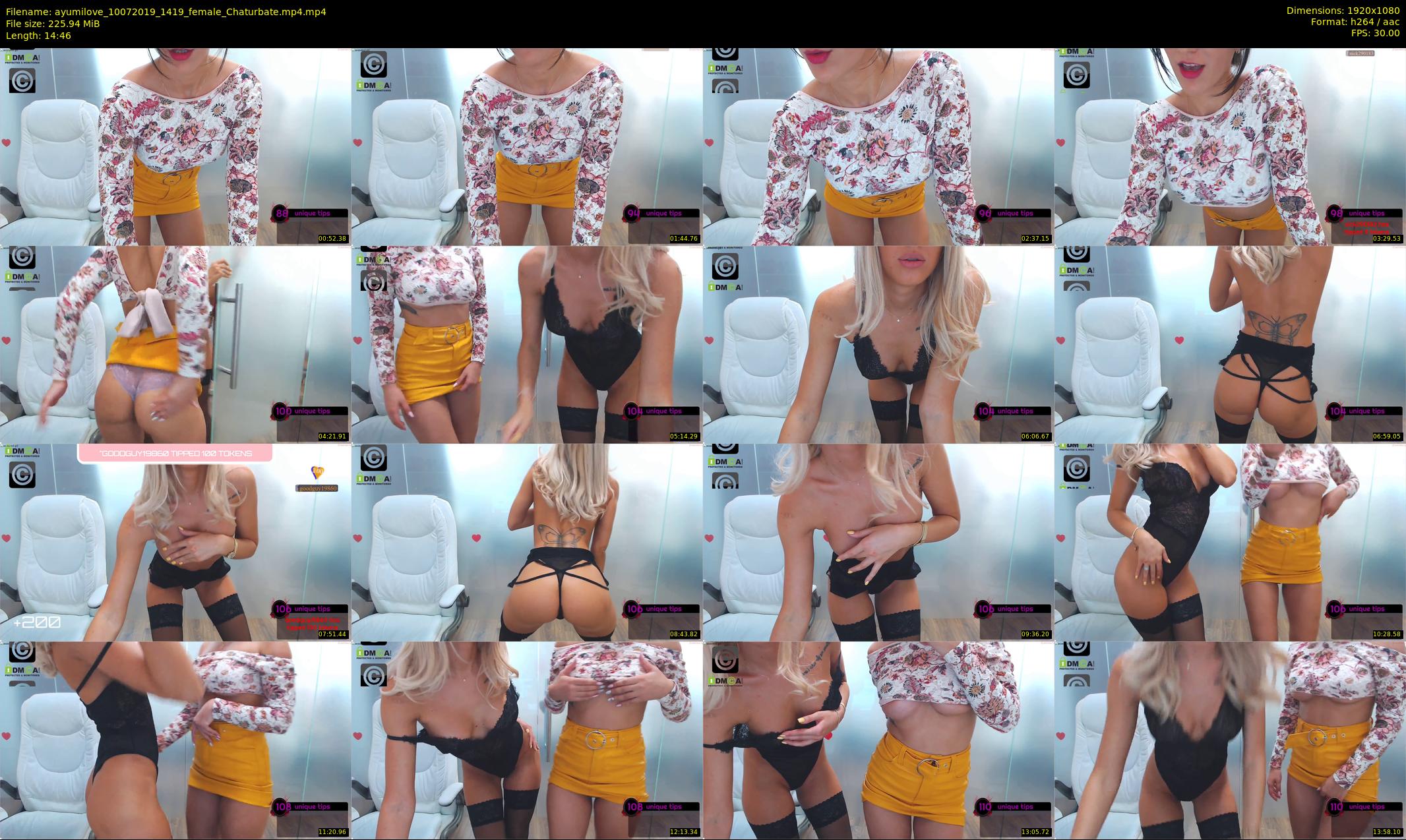 ayumilove — 15 minute Chaturbate female cam show recording, 1080p, Jul 10, 2019
