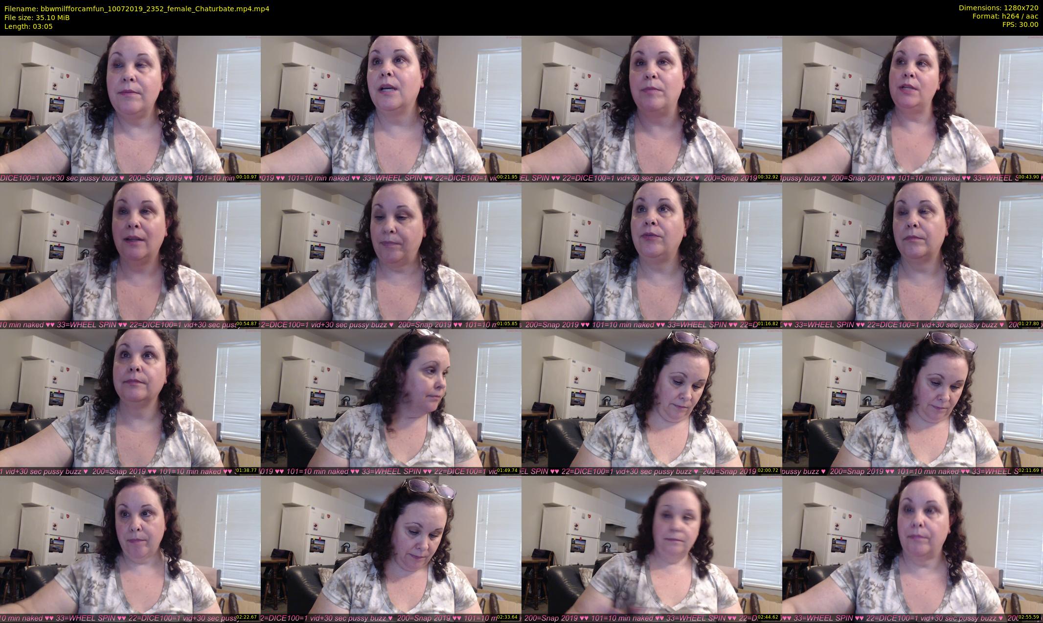 bbwmilfforcamfun — 4 minute Chaturbate female cam show recording, 720p, Jul 10, 2019