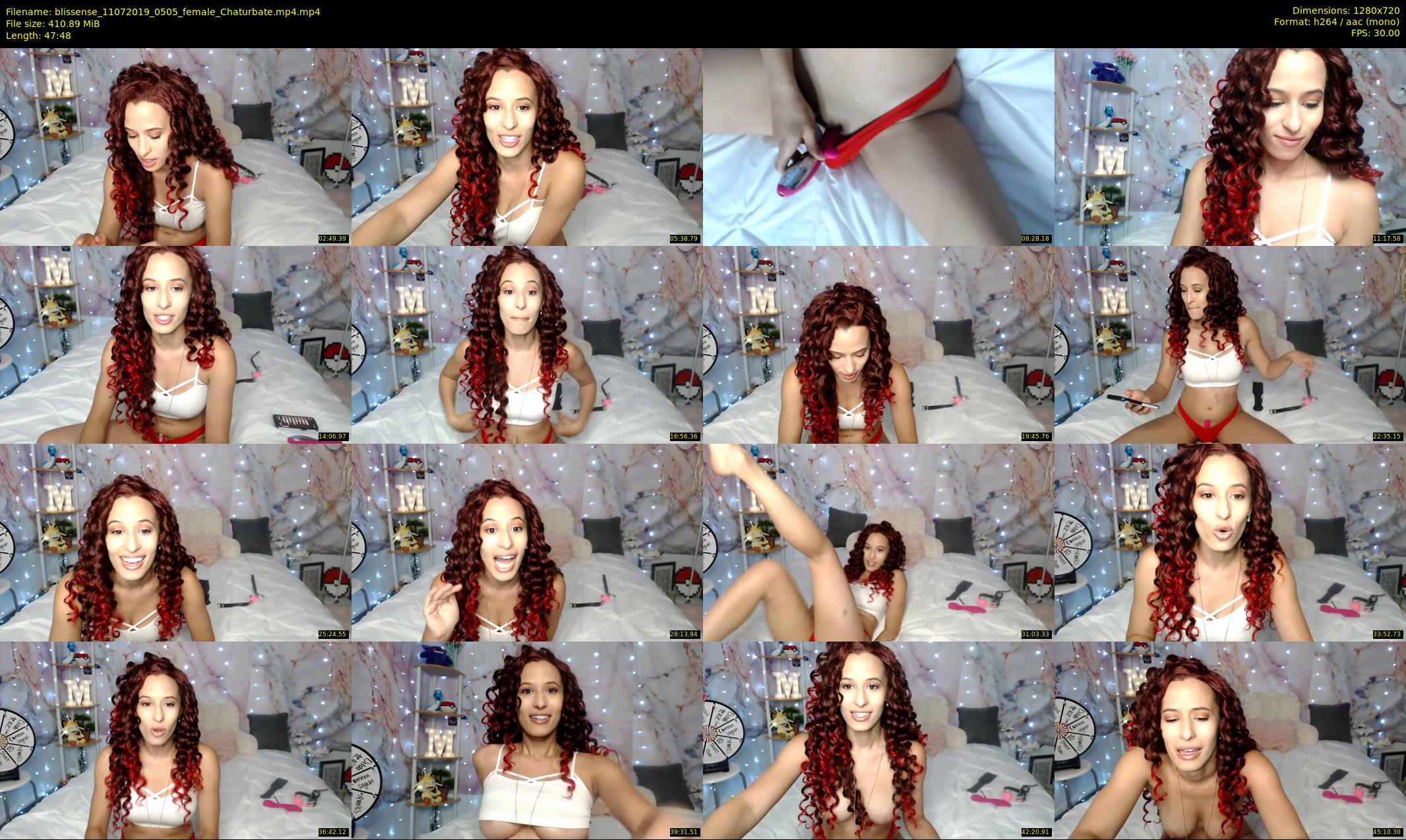 blissense — 48 minute Chaturbate female cam show recording, 720p, Jul 11, 2019