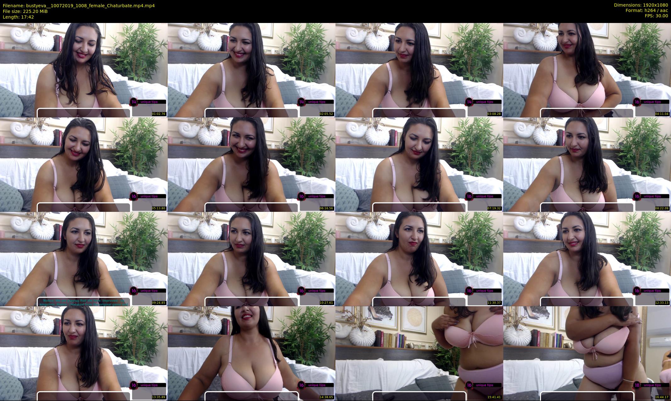 bustyeva_ — 18 minute Chaturbate female cam show recording, 1080p, Jul 10, 2019