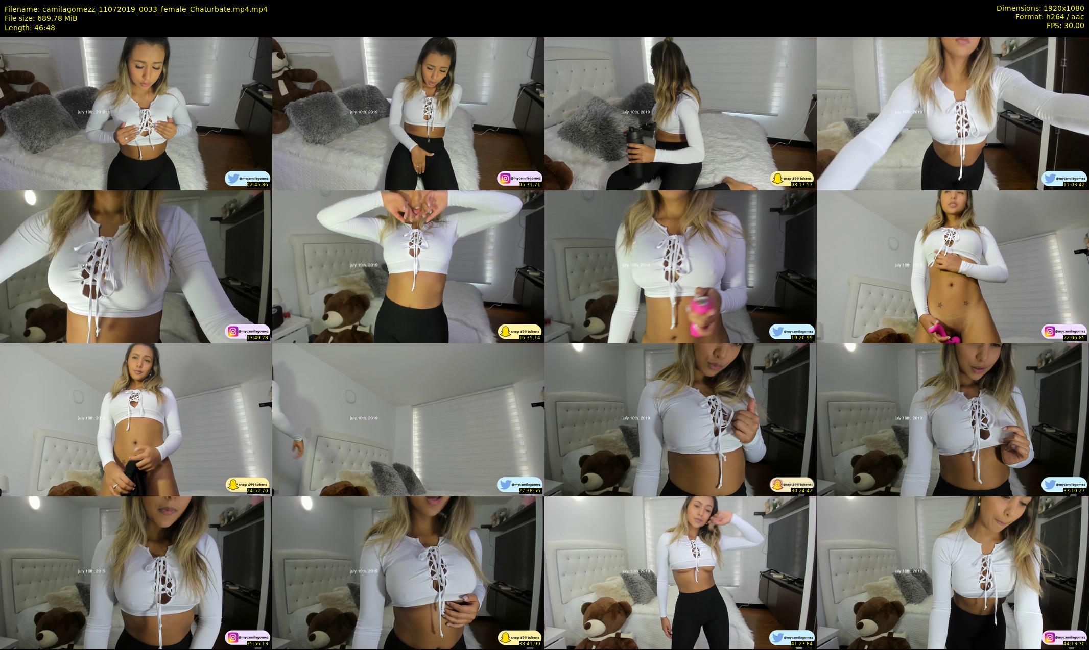 camilagomezz — 47 minute Chaturbate female cam show recording, 1080p, Jul 11, 2019