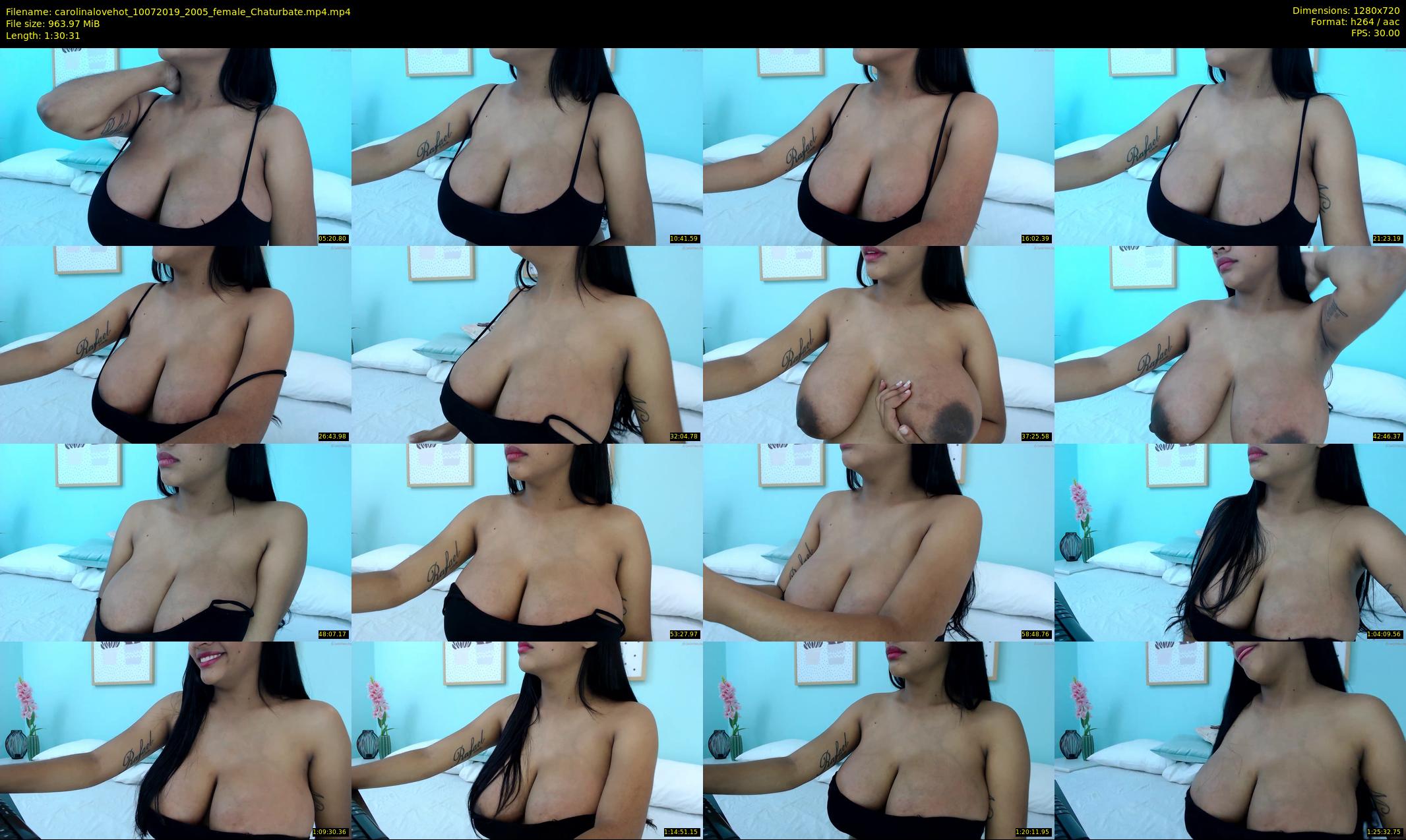 carolinalovehot — 91 minute Chaturbate female cam show recording, 720p, Jul 10, 2019