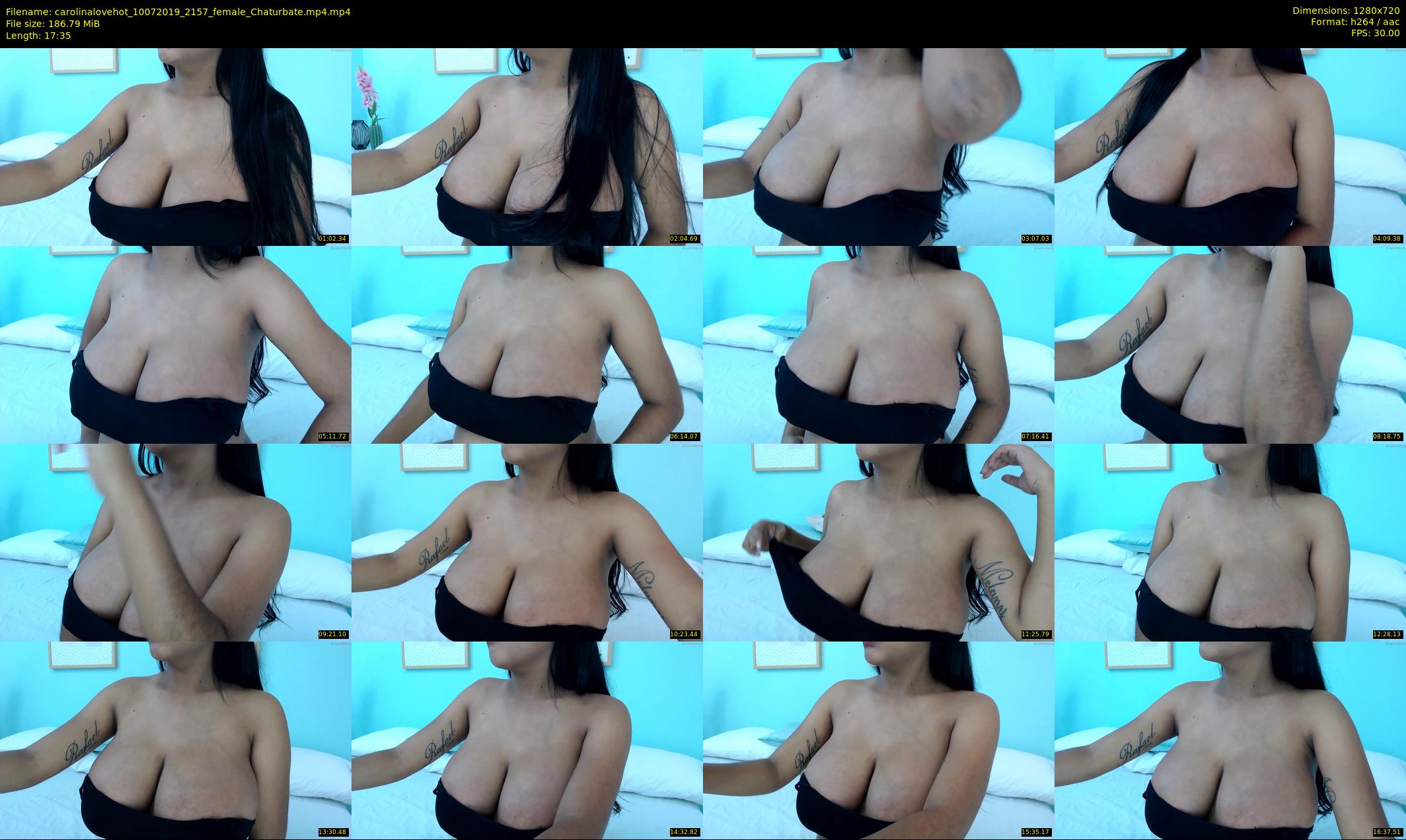 carolinalovehot — 18 minute Chaturbate female cam show recording, 720p, Jul 10, 2019