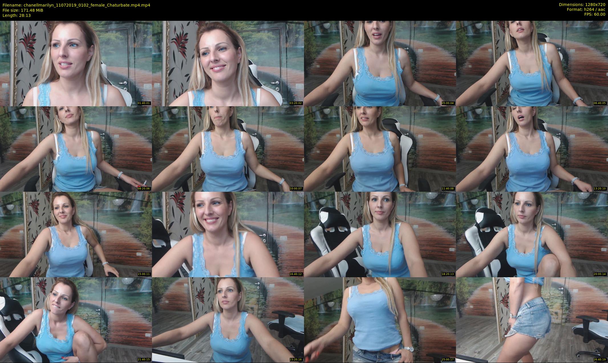 chanellmarilyn — 29 minute Chaturbate female cam show recording, 720p, Jul 11, 2019
