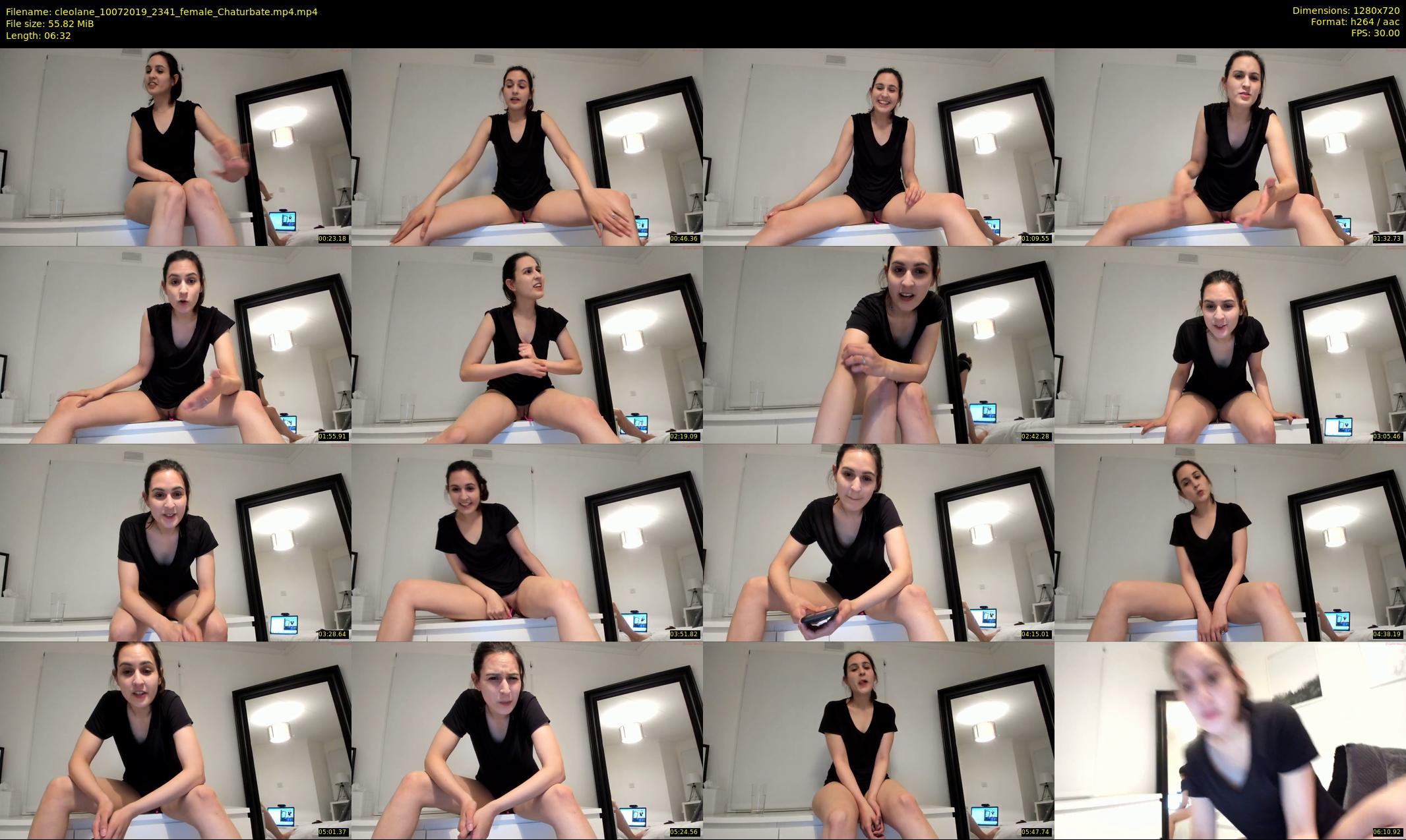 cleolane — 7 minute Chaturbate female cam show recording, 720p, Jul 10, 2019