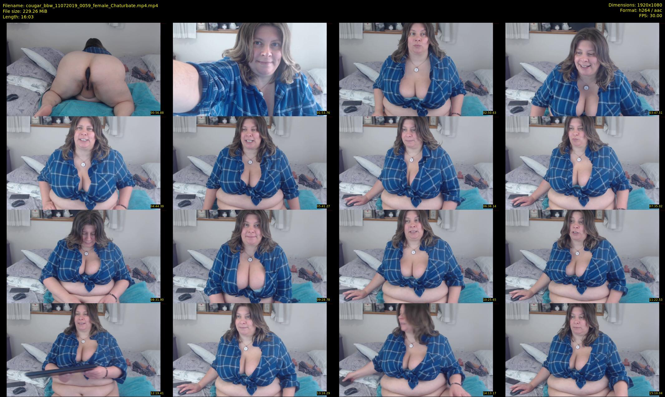 cougar_bbw — 17 minute Chaturbate female cam show recording, 1080p, Jul 11, 2019
