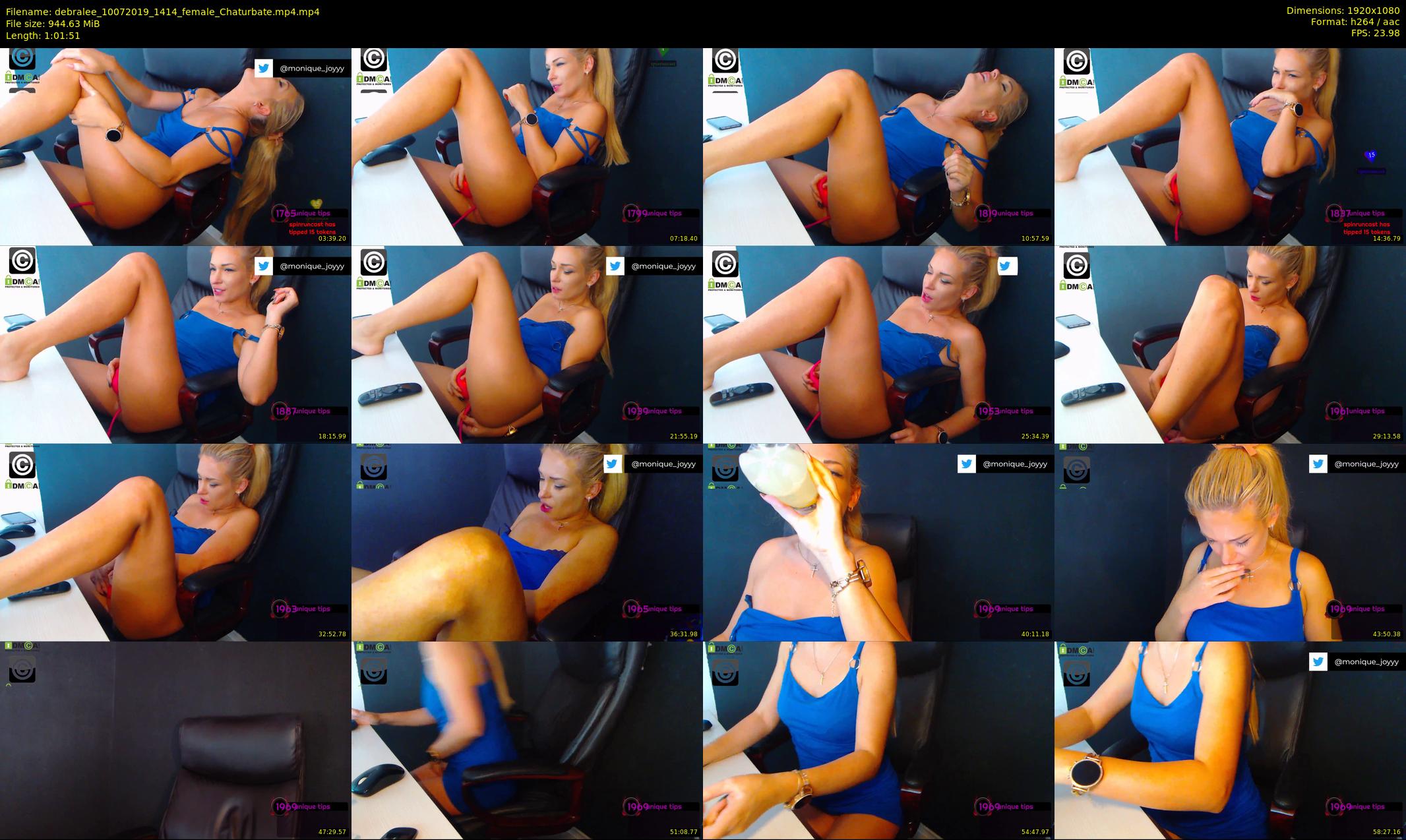 debralee — 62 minute Chaturbate female cam show recording, 1080p, Jul 10, 2019