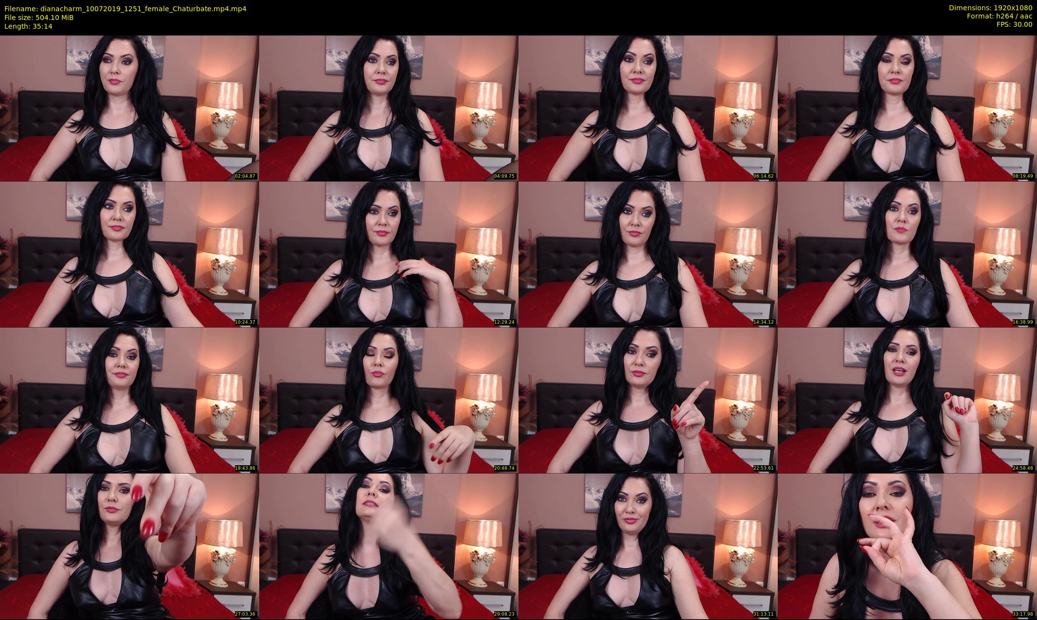 dianacharm — 36 minute Chaturbate female cam show recording, 1080p, Jul 10, 2019
