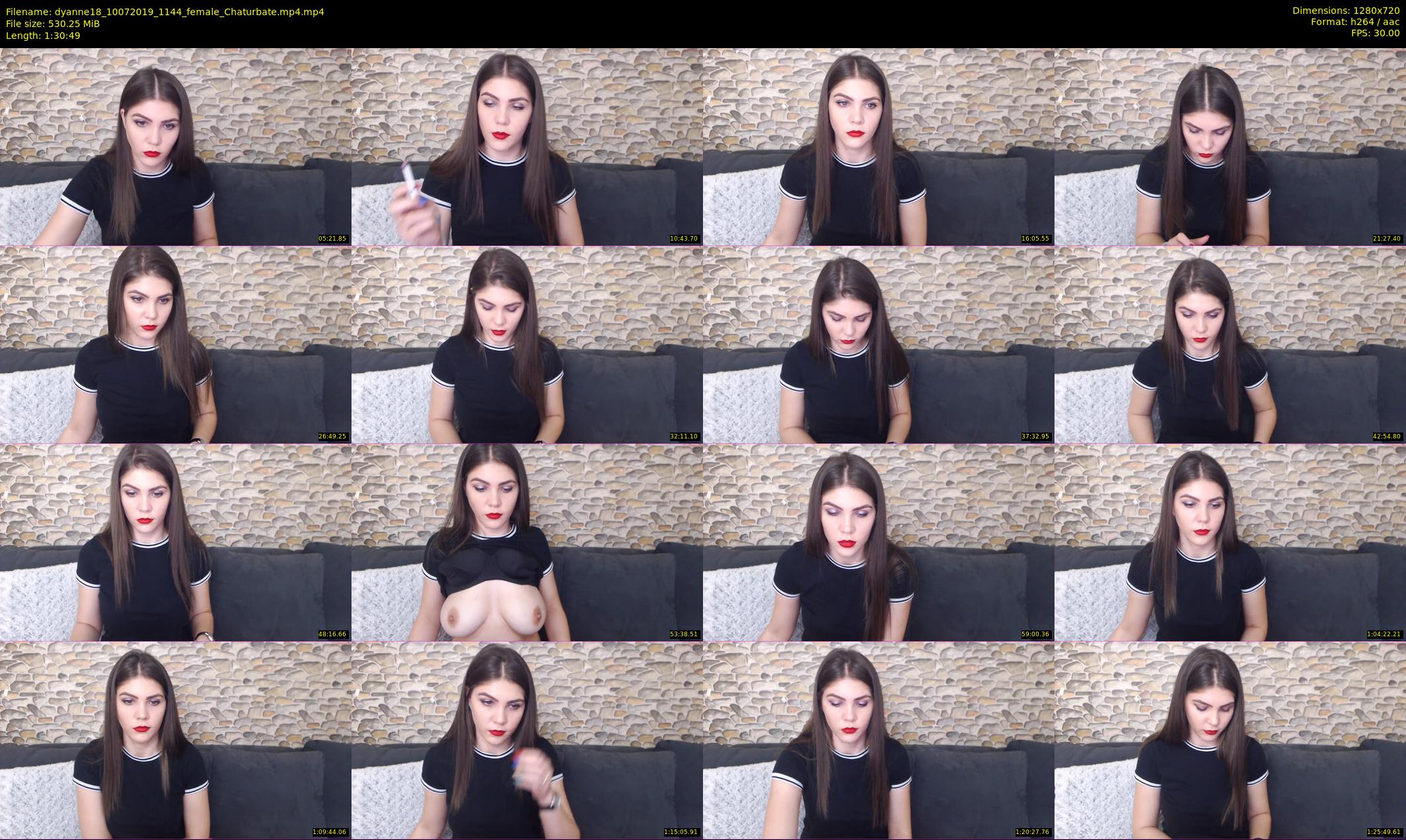 dyanne18 — 91 minute Chaturbate female cam show recording, 720p, Jul 10, 2019