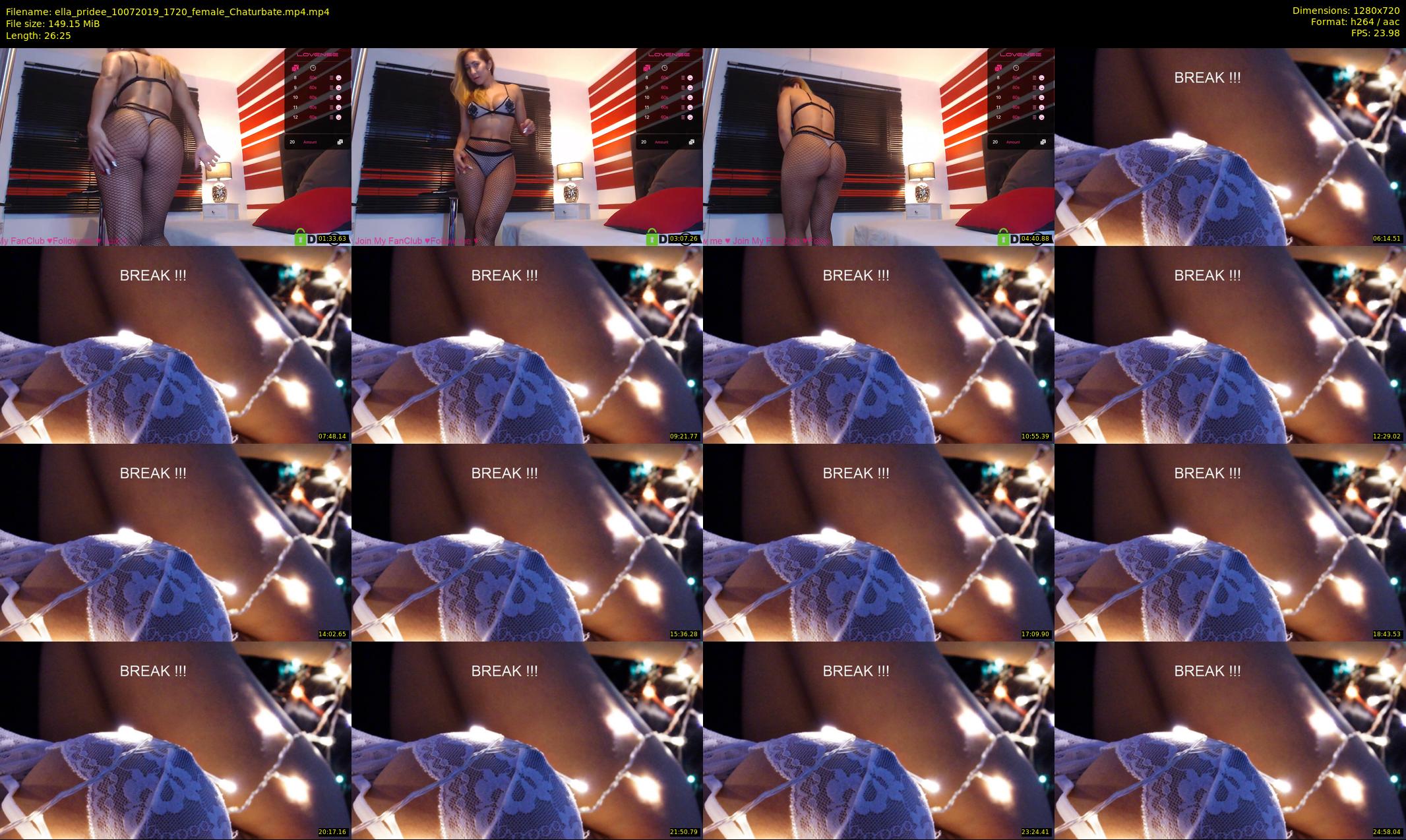 ella_pridee — 27 minute Chaturbate female cam show recording, 720p, Jul 10, 2019