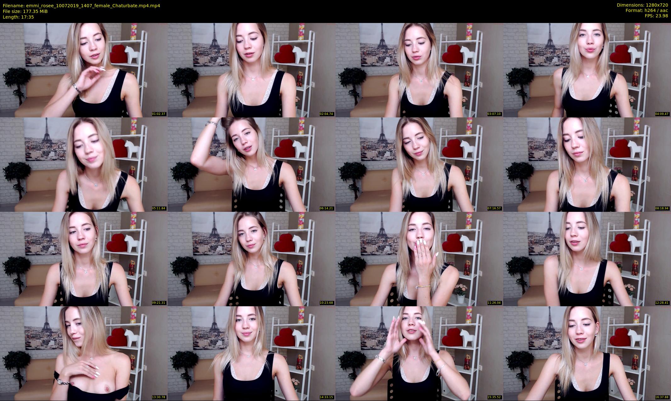 emmi_rosee — 18 minute Chaturbate female cam show recording, 720p, Jul 10, 2019