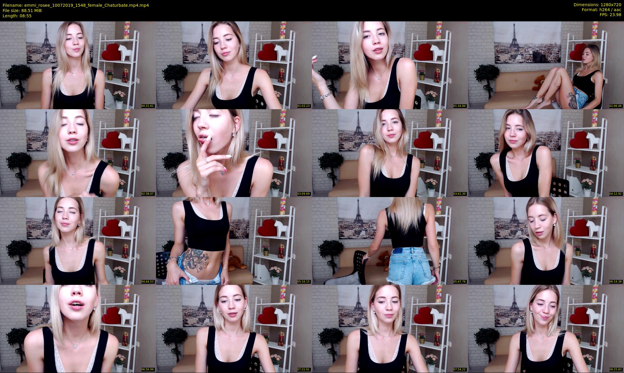 emmi_rosee — 9 minute Chaturbate female cam show recording, 720p, Jul 10, 2019