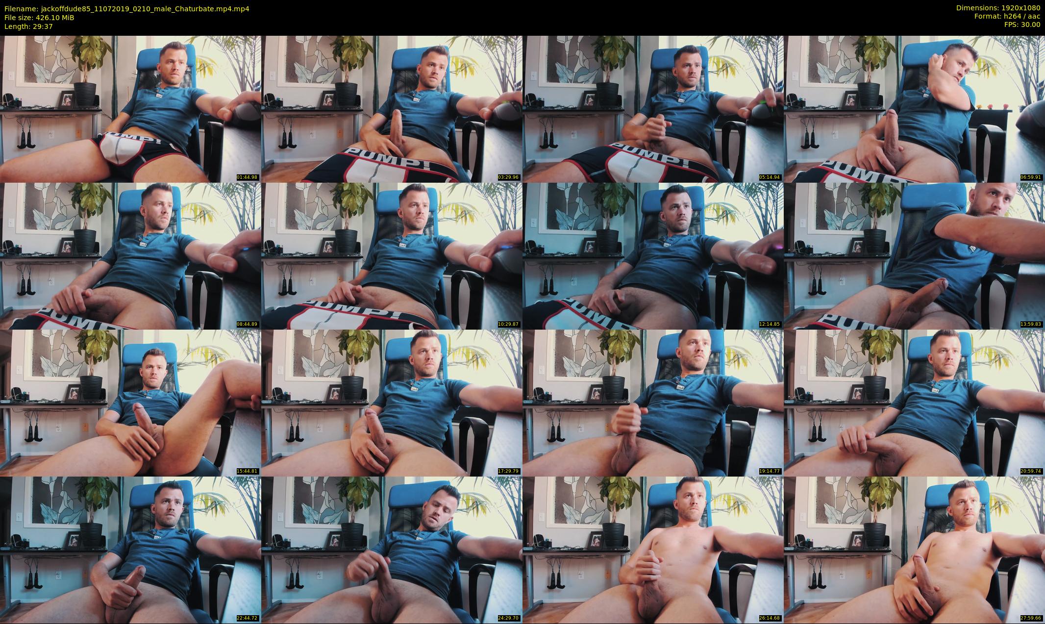 jackoffdude85 — 30 minute Chaturbate male cam show recording, 1080p, Jul 11, 2019