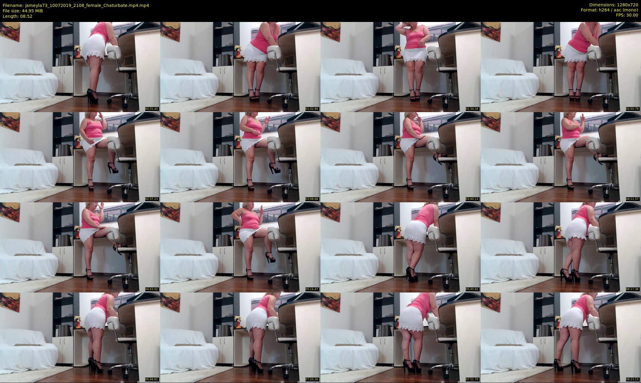 jameyla73 — 9 minute Chaturbate female cam show recording, 720p, Jul 10, 2019
