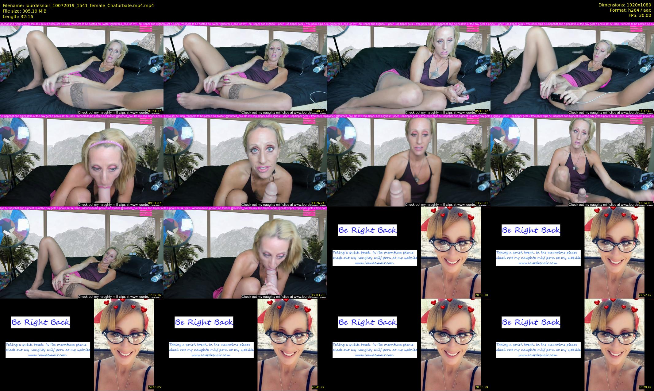 lourdesnoir — 33 minute Chaturbate female cam show recording, 1080p, Jul 10, 2019