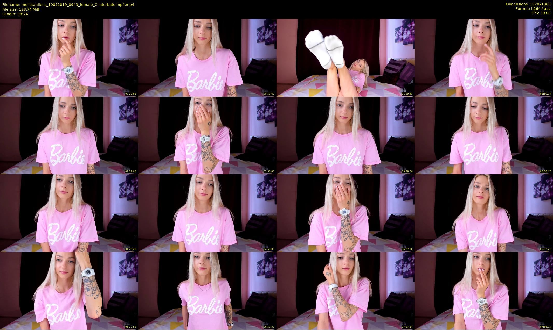 melissaallens — 9 minute Chaturbate female cam show recording, 1080p, Jul 10, 2019