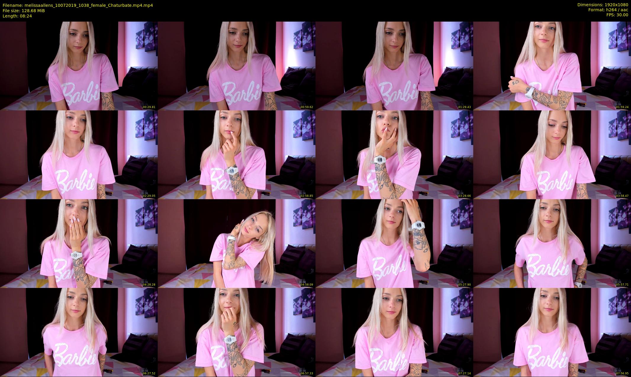 melissaallens — 9 minute Chaturbate female cam show recording, 1080p, Jul 10, 2019