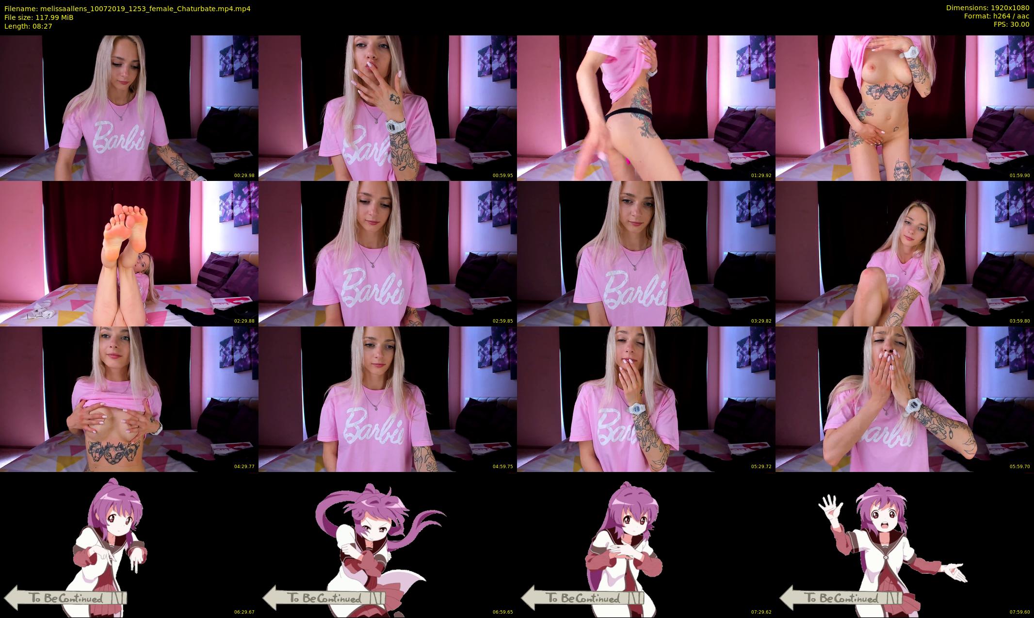 melissaallens — 9 minute Chaturbate female cam show recording, 1080p, Jul 10, 2019