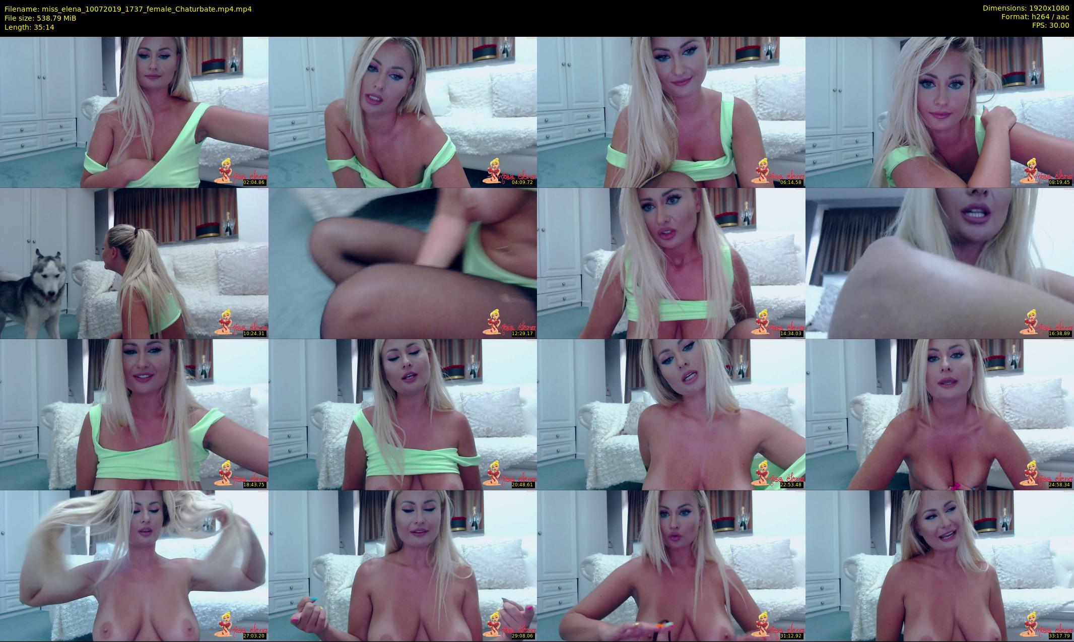 miss_elena — 36 minute Chaturbate female cam show recording, 1080p, Jul 10, 2019