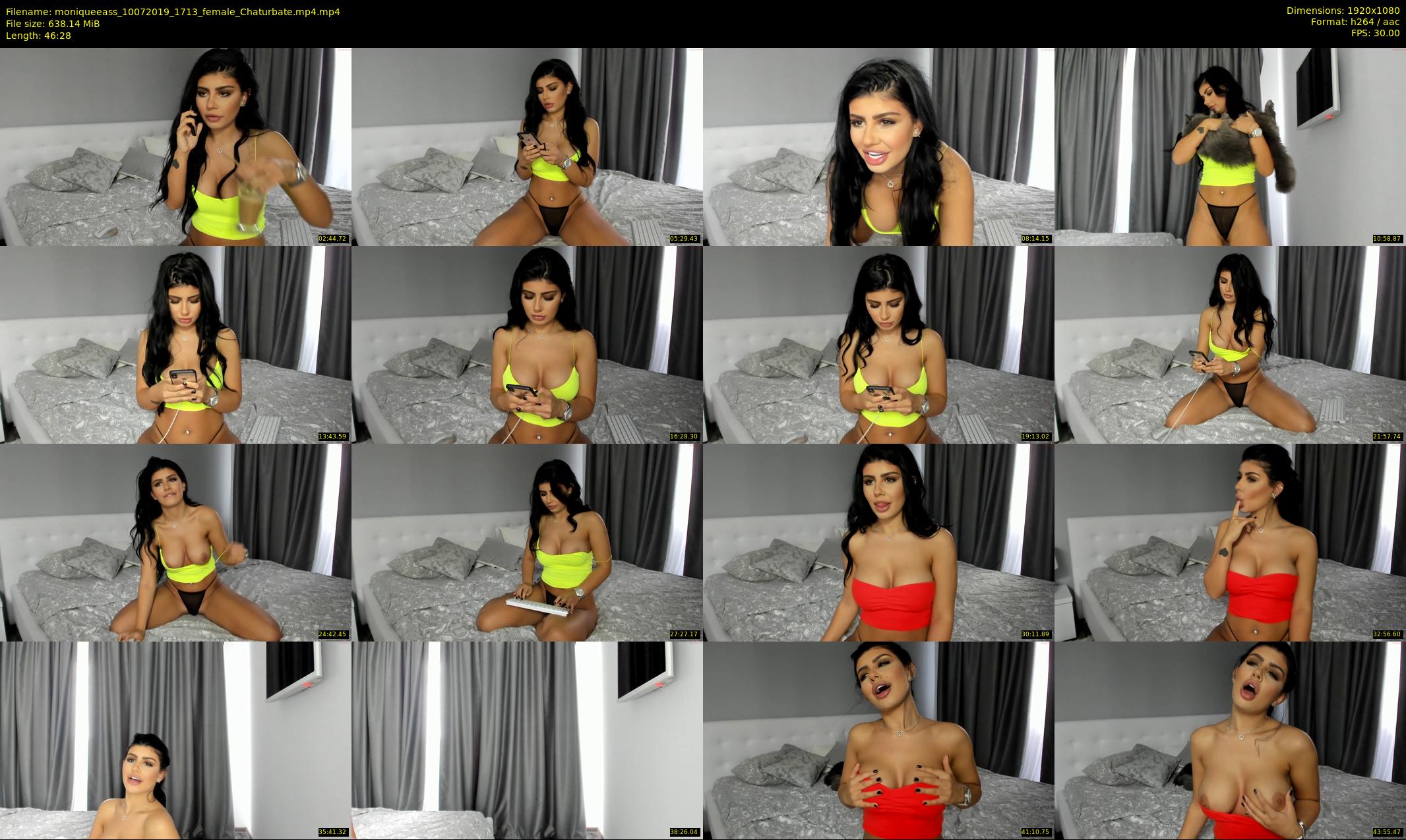 moniqueeass — 47 minute Chaturbate female cam show recording, 1080p, Jul 10, 2019